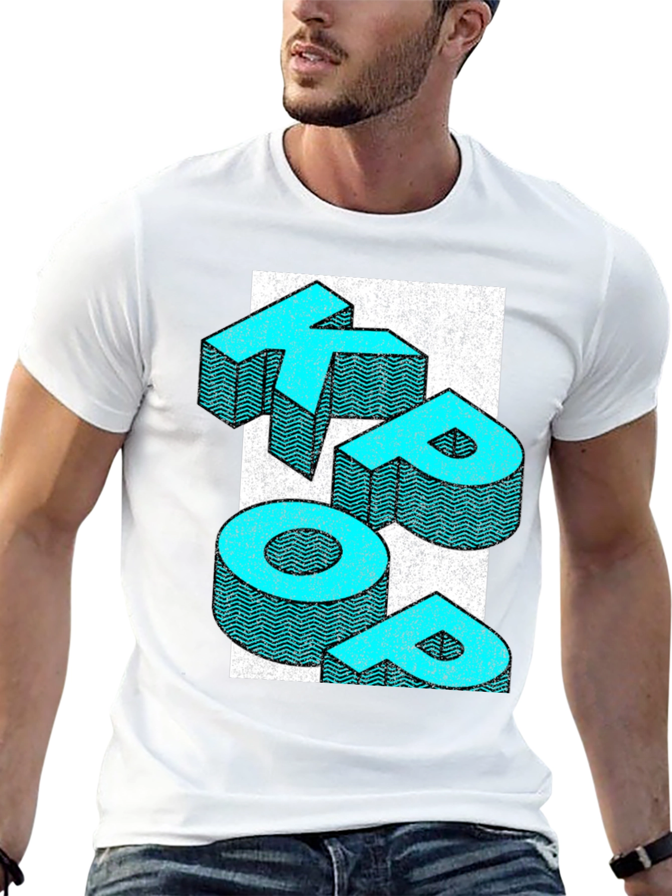 Retro KEEP POP T-Shirt - Graphic Print Tee