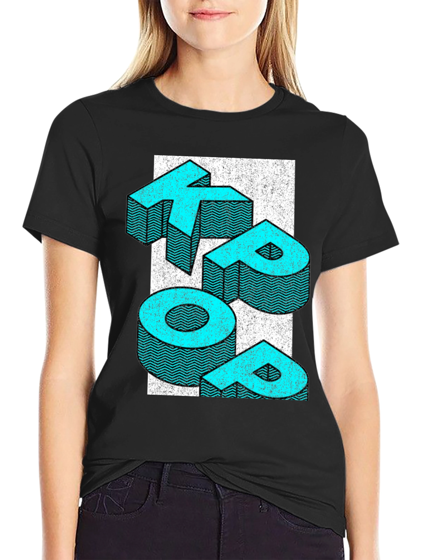 Retro KEEP POP T-Shirt - Graphic Print Tee