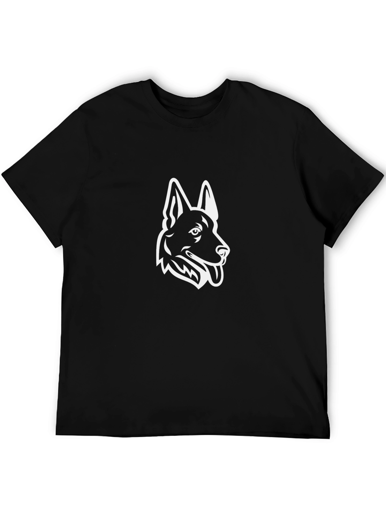 German Shepherd Graphic Tee - Black