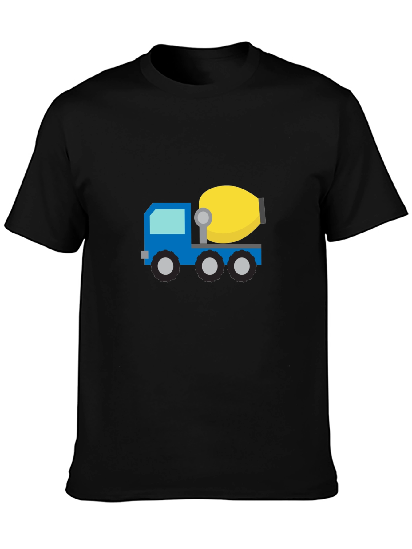 Cement Truck Graphic Tee - Black