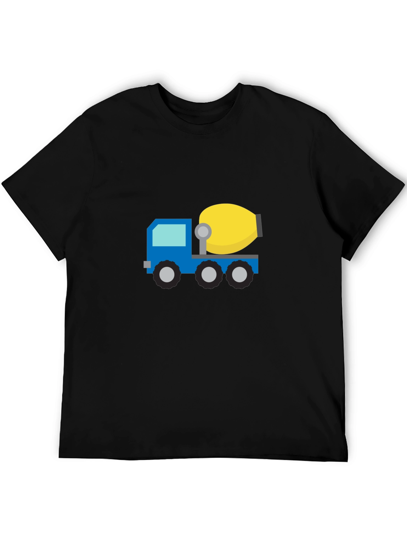 Cement Truck Graphic Tee - Black