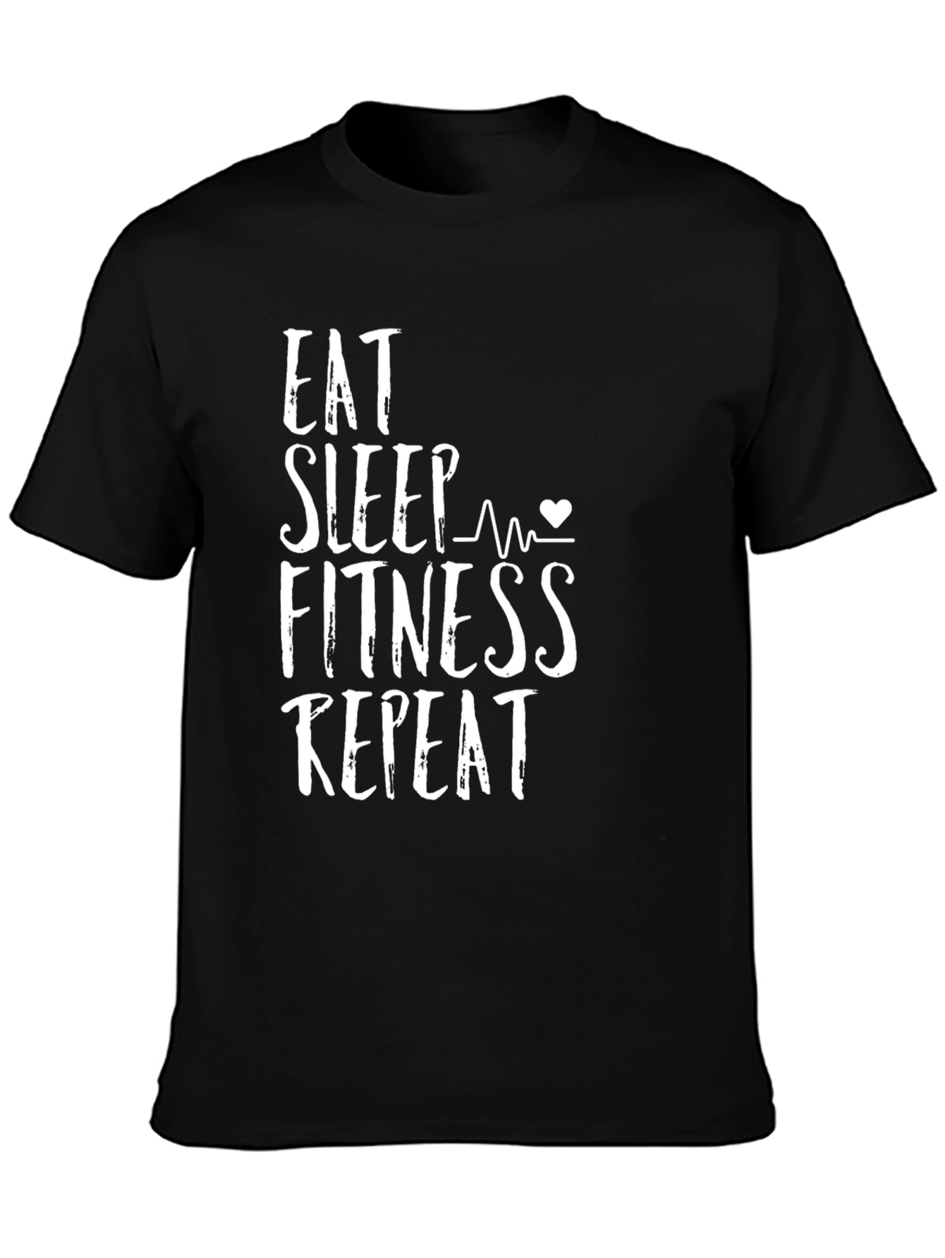 Eat Sleep Fitness Repeat Graphic Tee