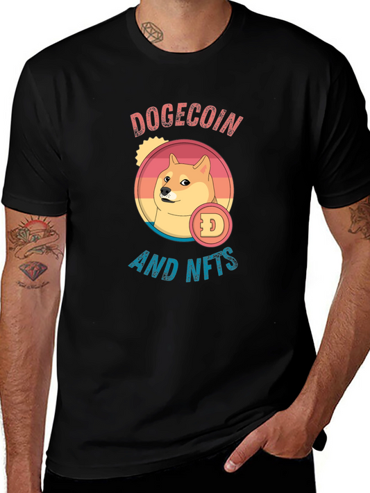 Dogecoin and NFTs Black T-Shirt