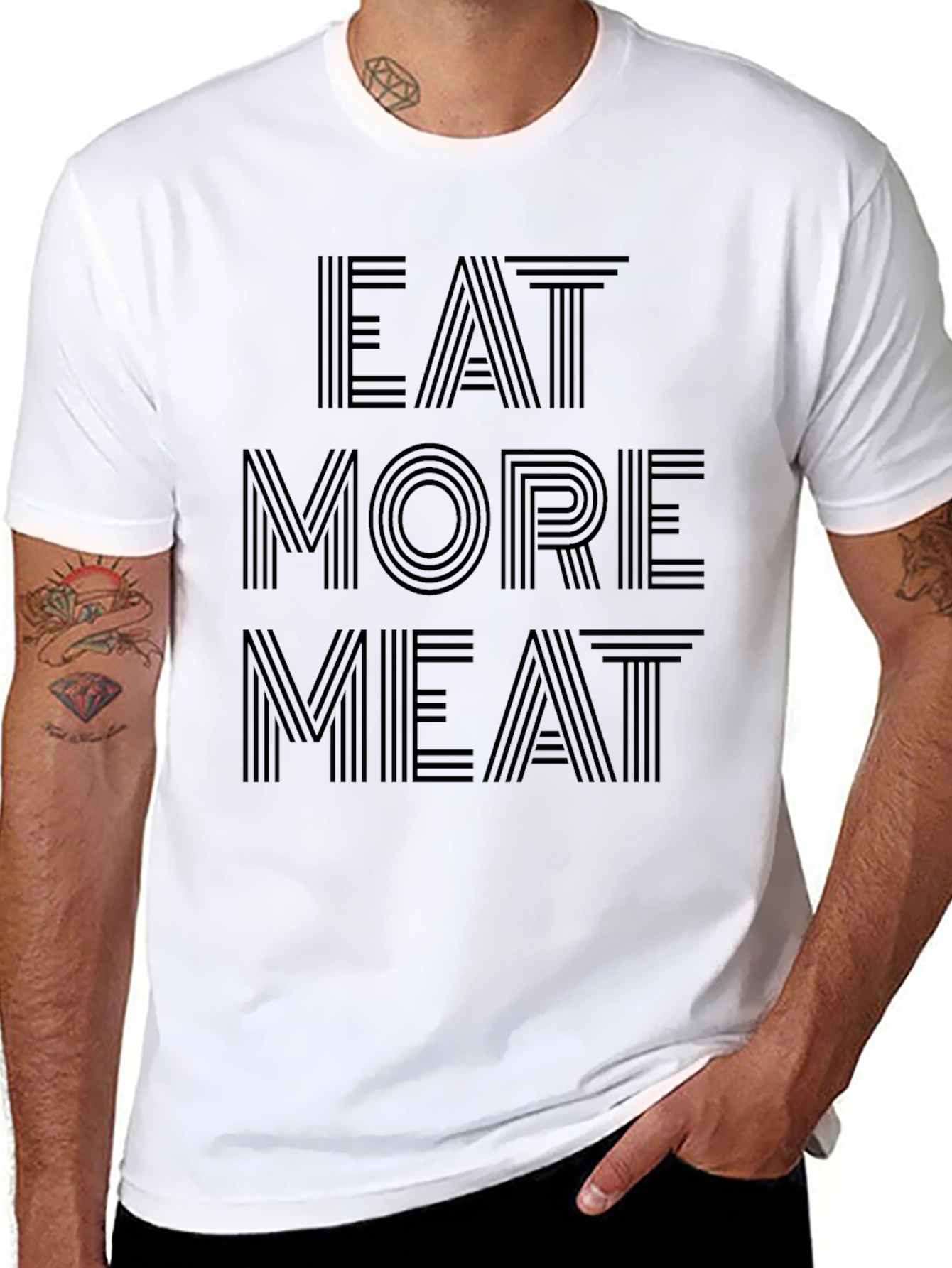 Eat More Meat Graphic T-Shirt