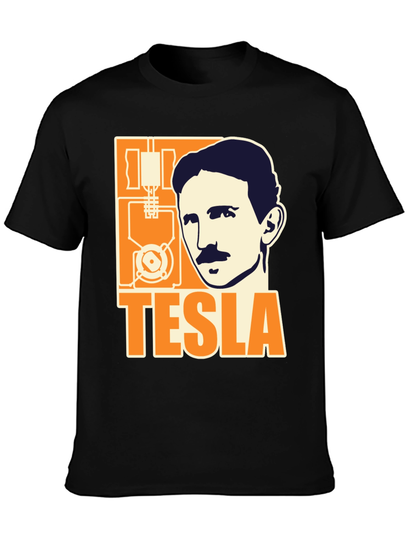 Tesla Graphic T-Shirt - Black