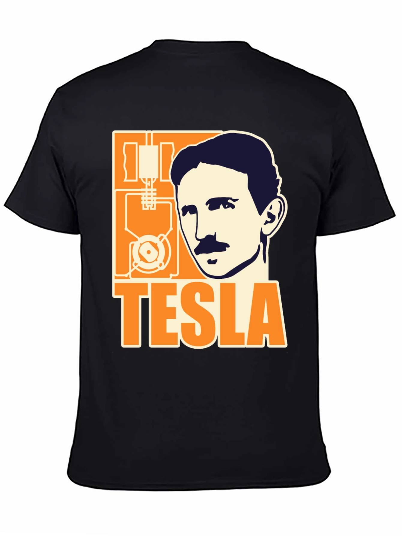 Tesla Graphic T-Shirt - Black