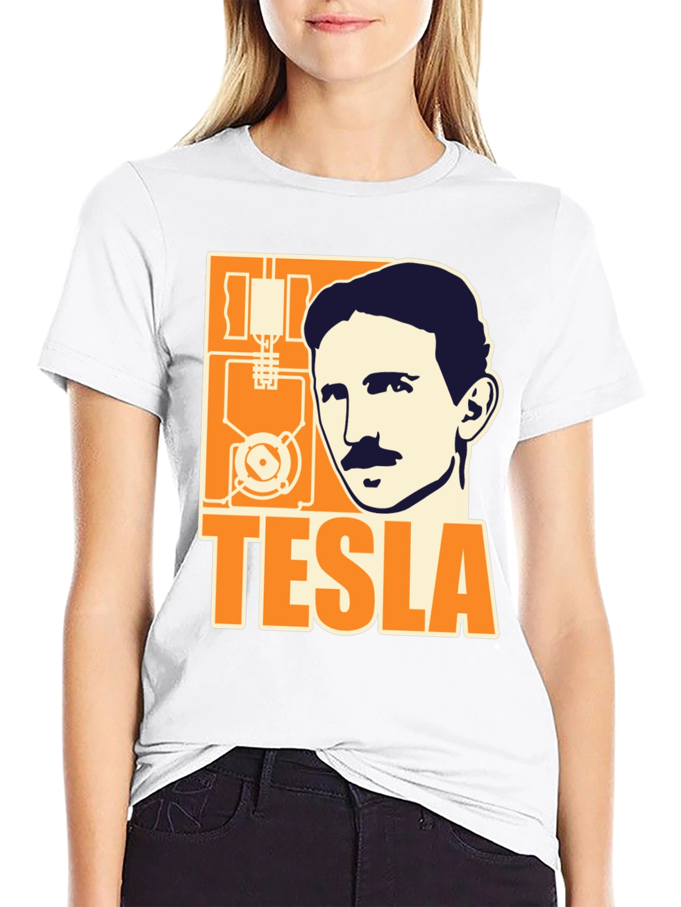 Tesla Graphic T-Shirt - Black