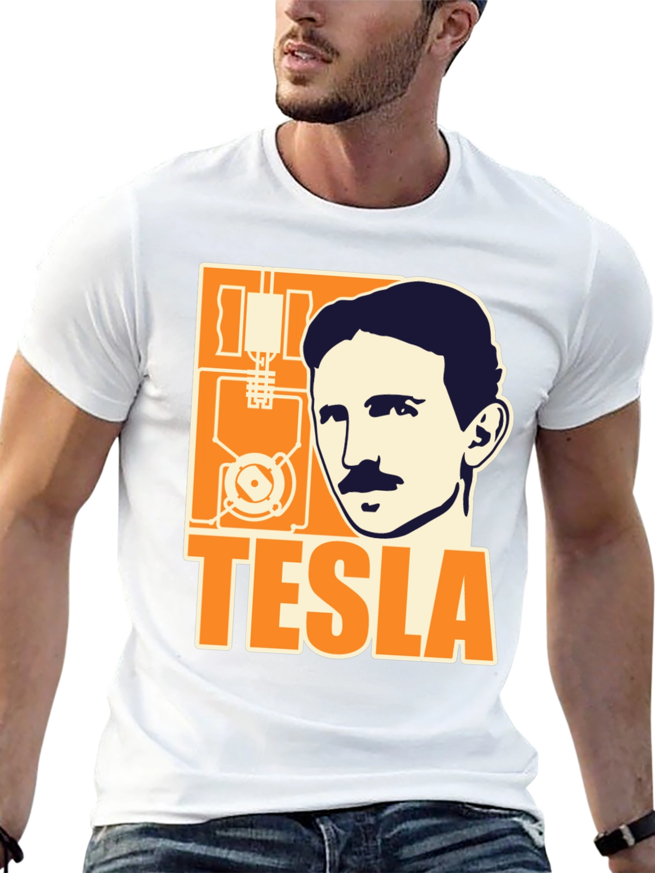 Tesla Graphic T-Shirt - Black