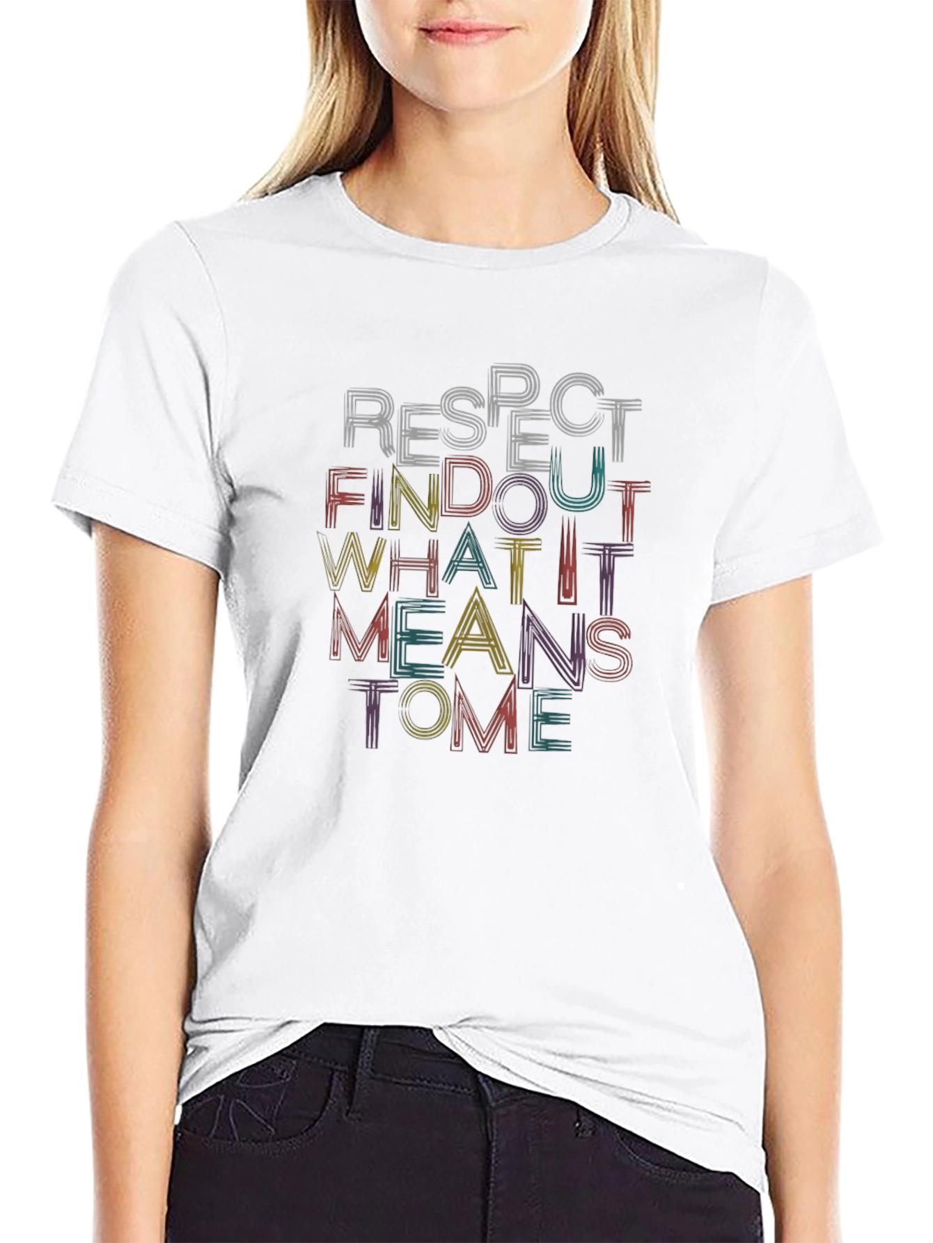 Respect Find Out Black Graphic T-Shirt