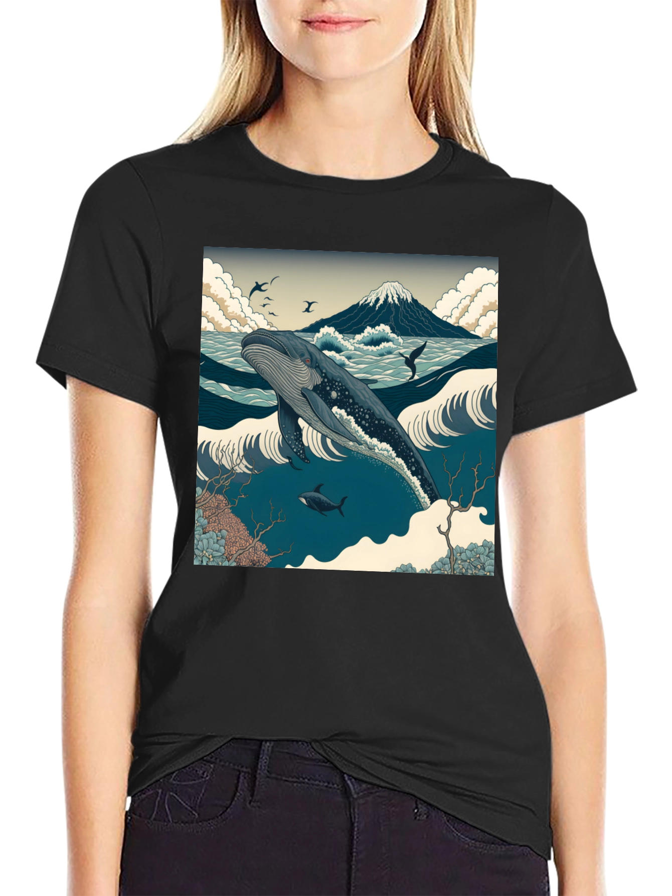 Whale Print T-Shirt