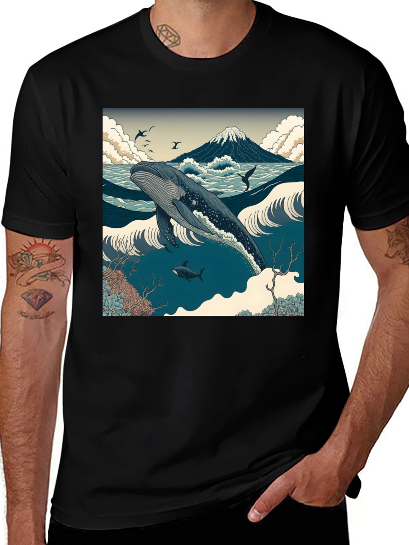 Whale Print T-Shirt