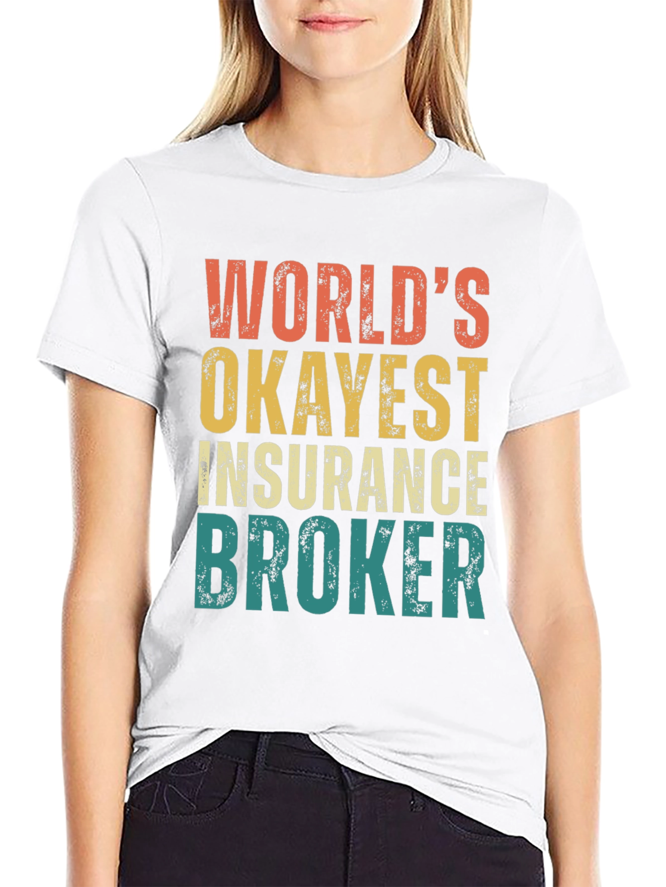 Worlds Okayest Insurance Broker Graphic Tee