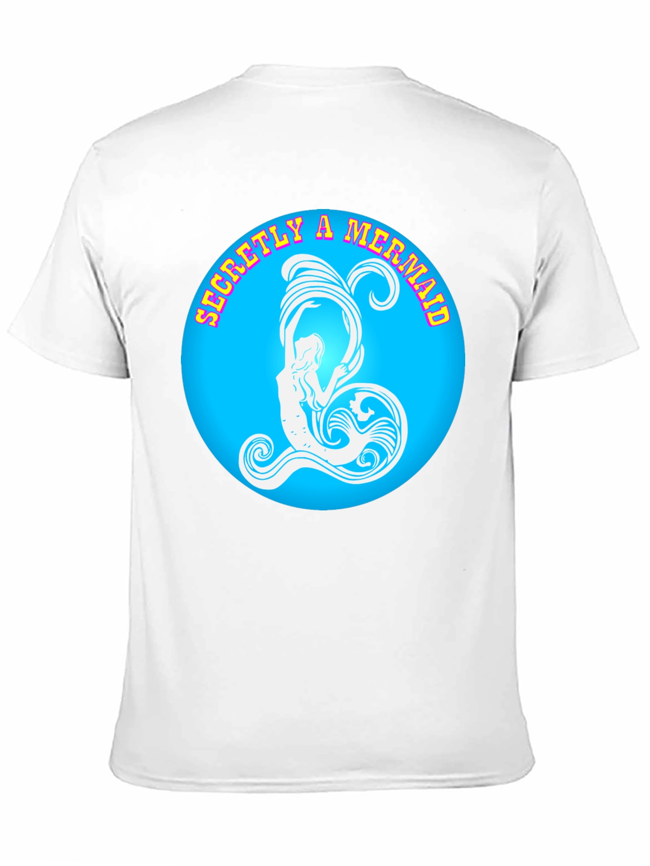 Secretly A Mermaid Graphic Tee - Black Cotton T-Shirt