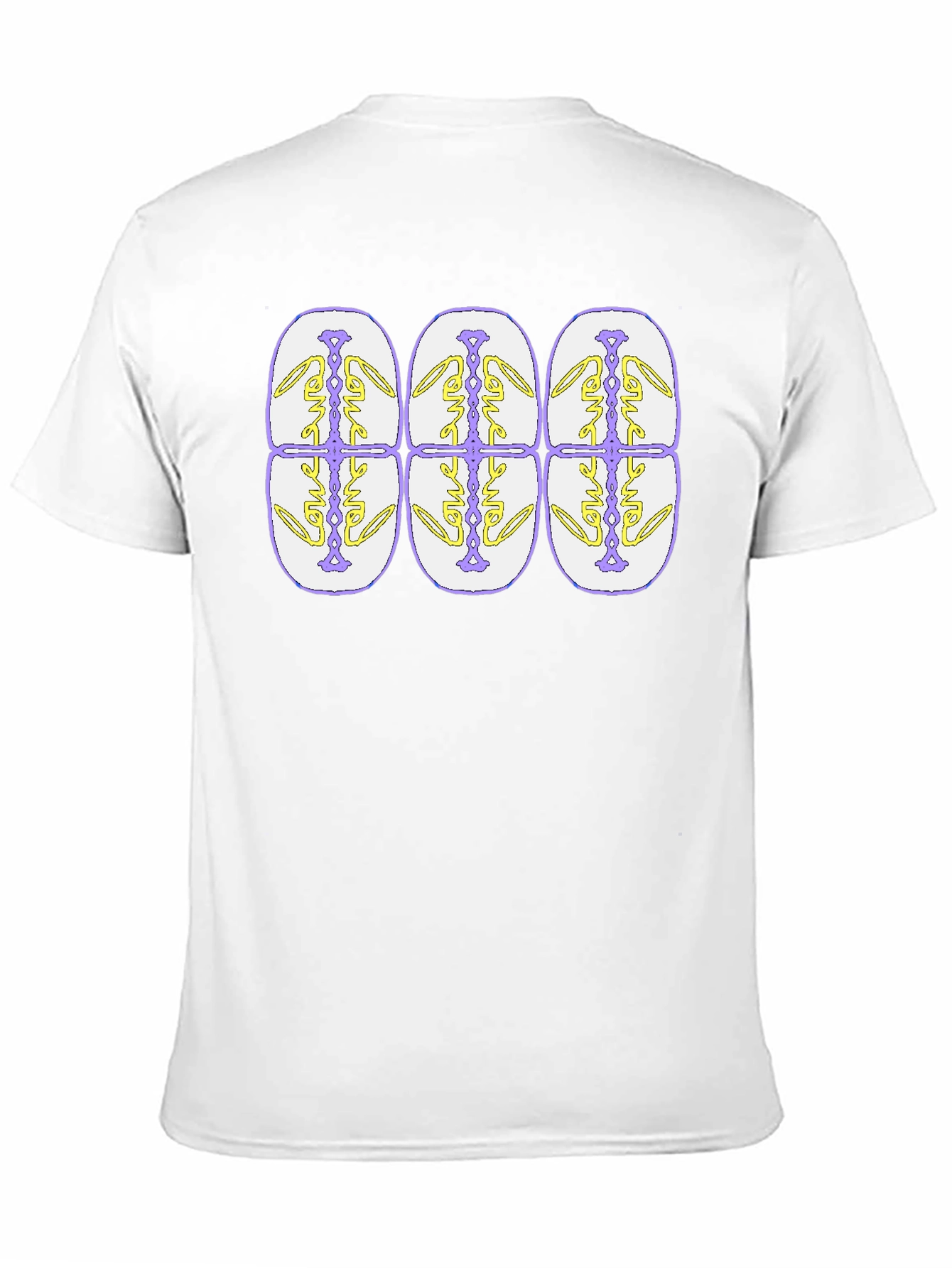 Abstract Pattern Graphic Tee - Black