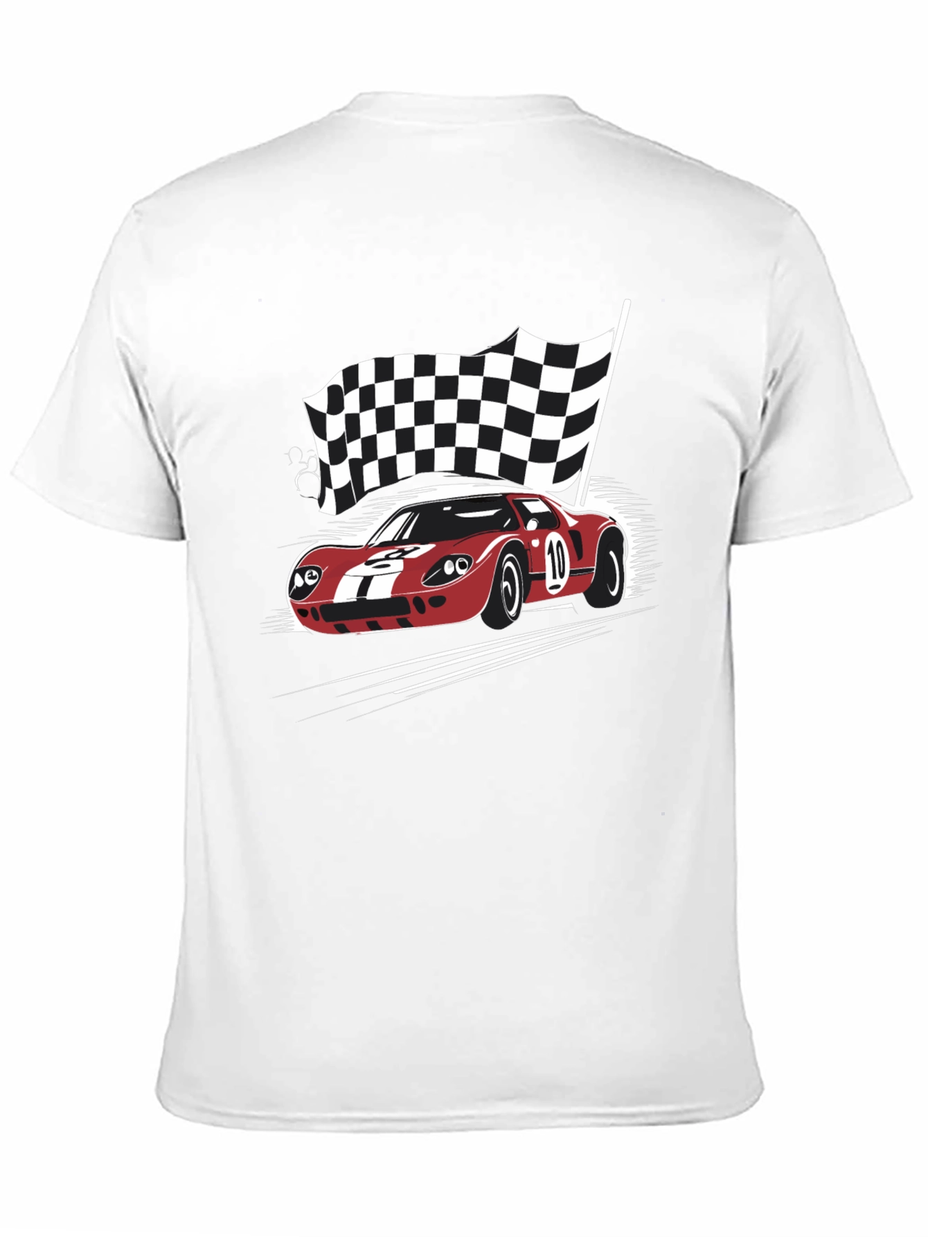 Racing Car Black T-Shirt