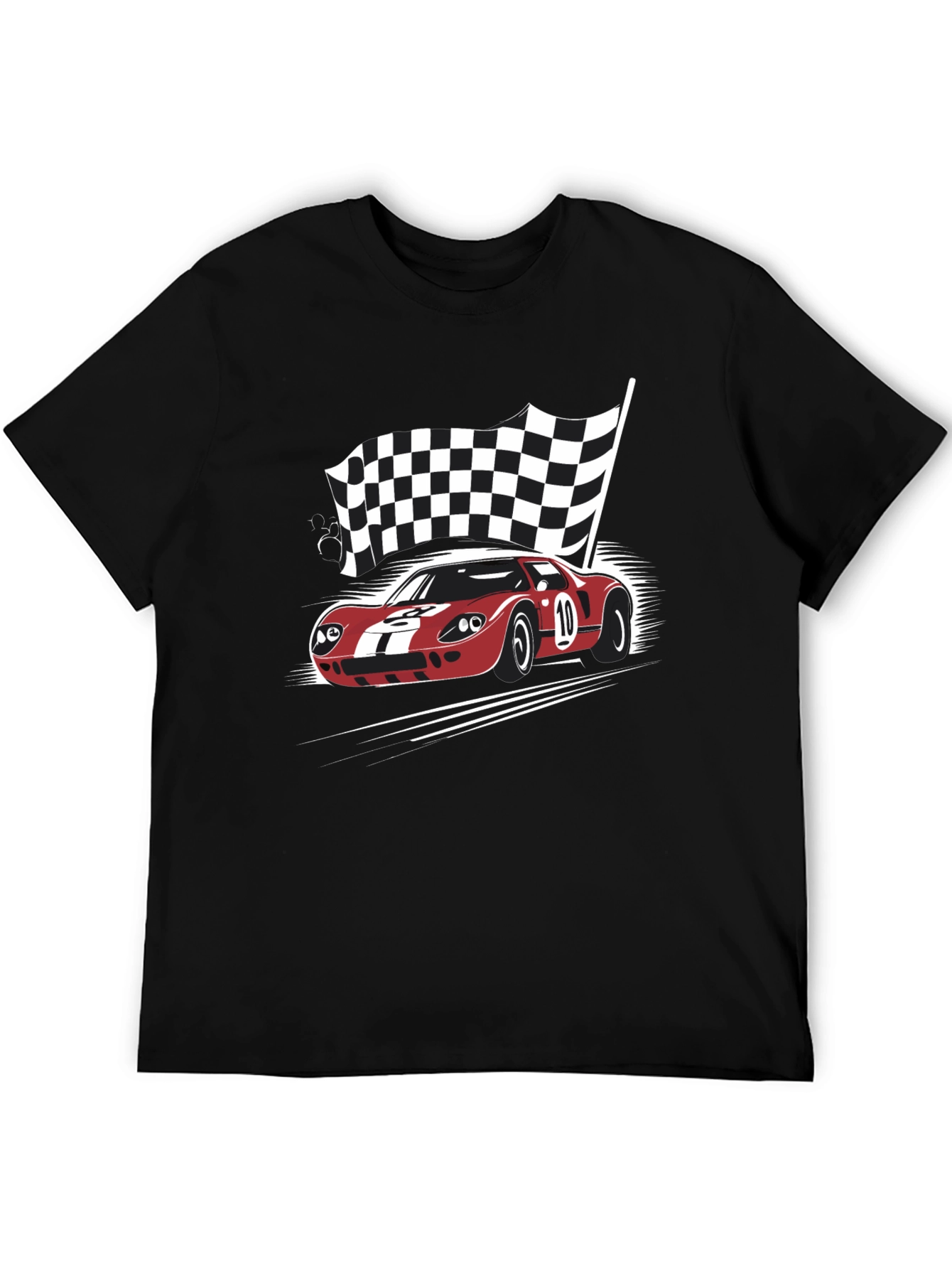 Racing Car Black T-Shirt