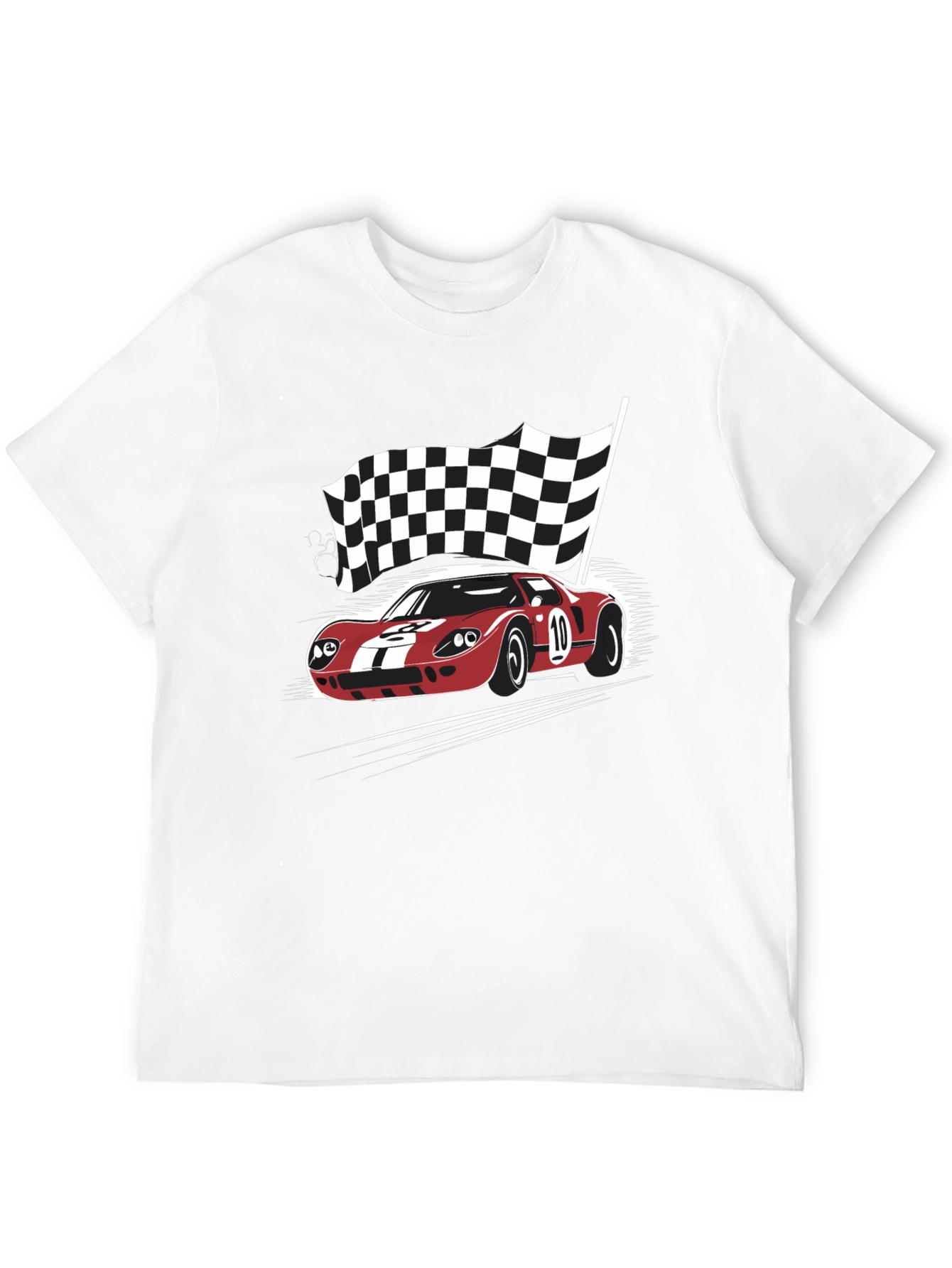 Racing Car Black T-Shirt
