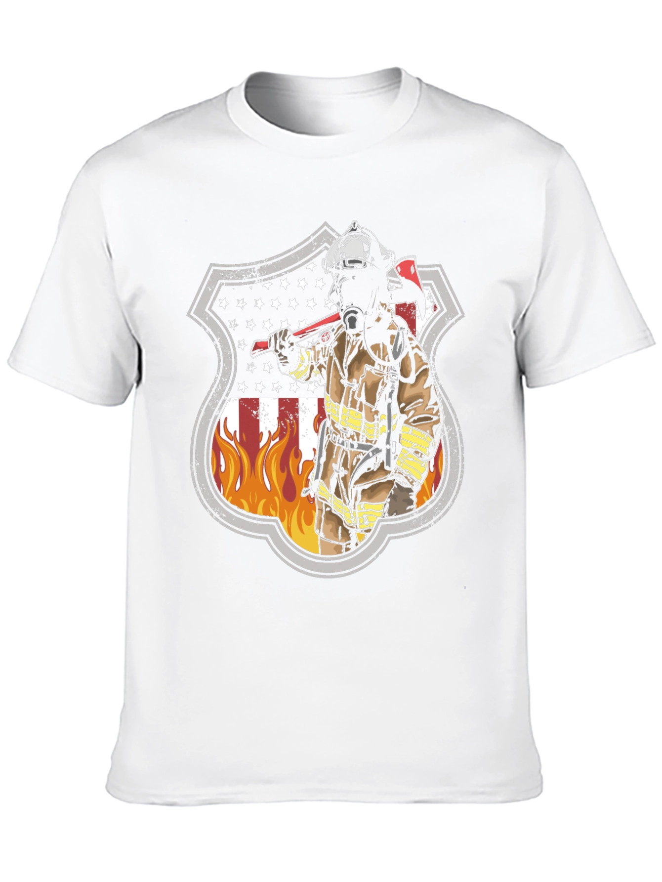 Firefighter Shield Graphic T-Shirt