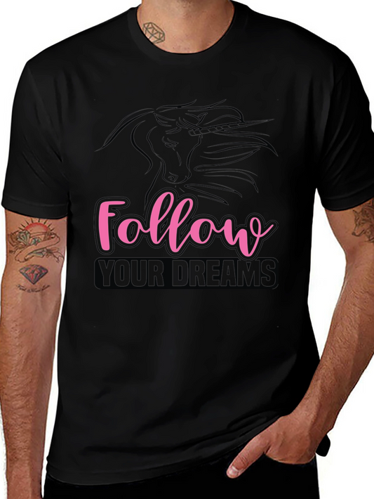 Follow Your Dreams T-Shirt Unicorn Graphic Tee