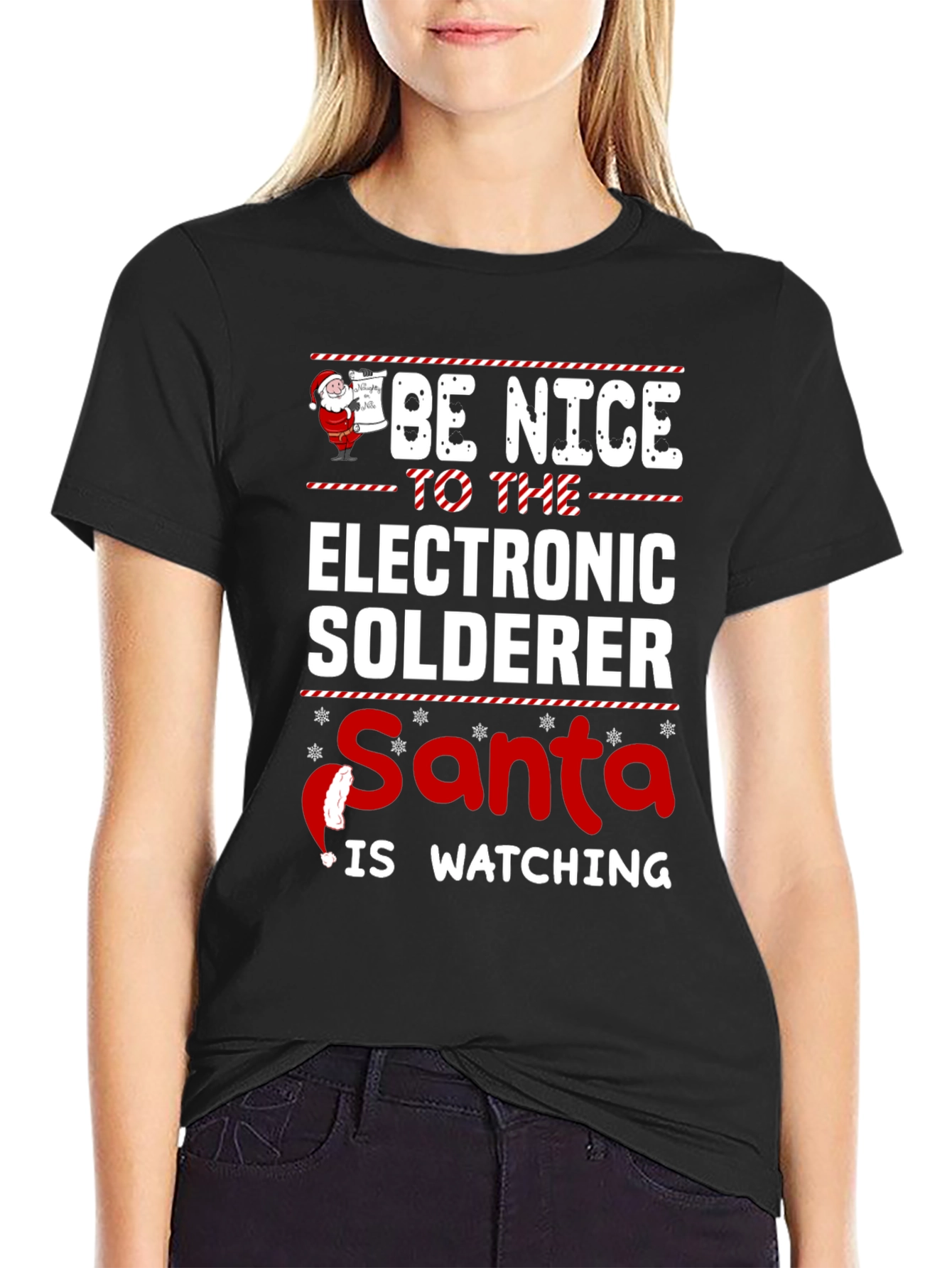 Funny Christmas Electronic Solderer T-Shirt