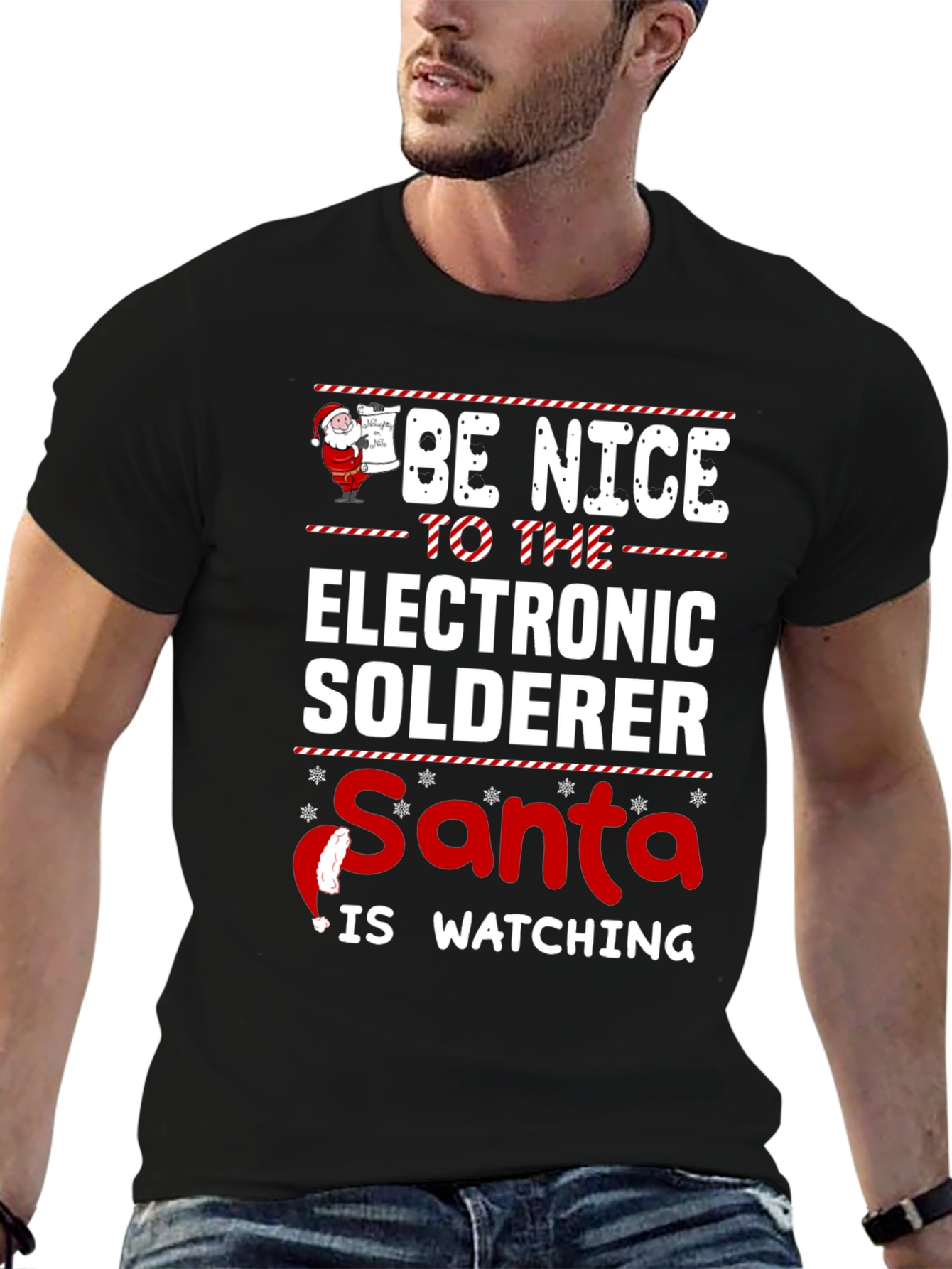 Funny Christmas Electronic Solderer T-Shirt