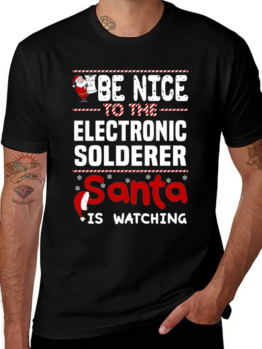 Funny Christmas Electronic Solderer T-Shirt