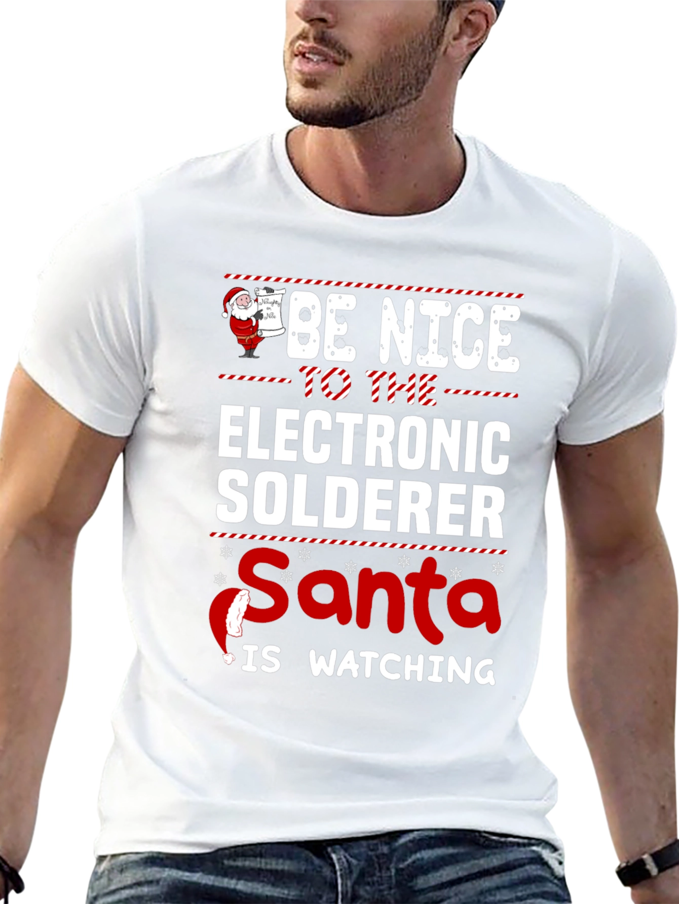 Funny Christmas Electronic Solderer T-Shirt