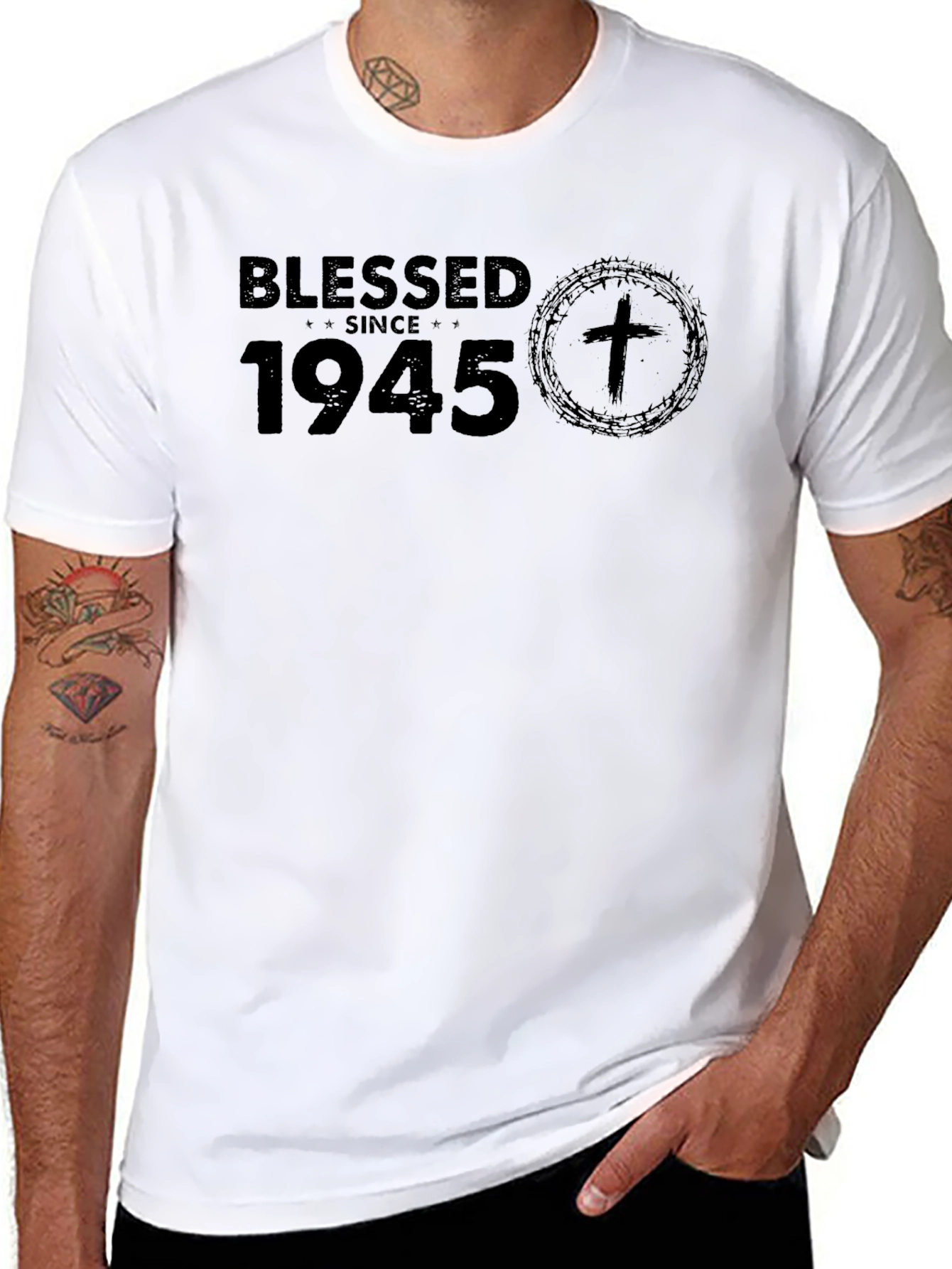 Blessed Since 1945 Graphic Tee