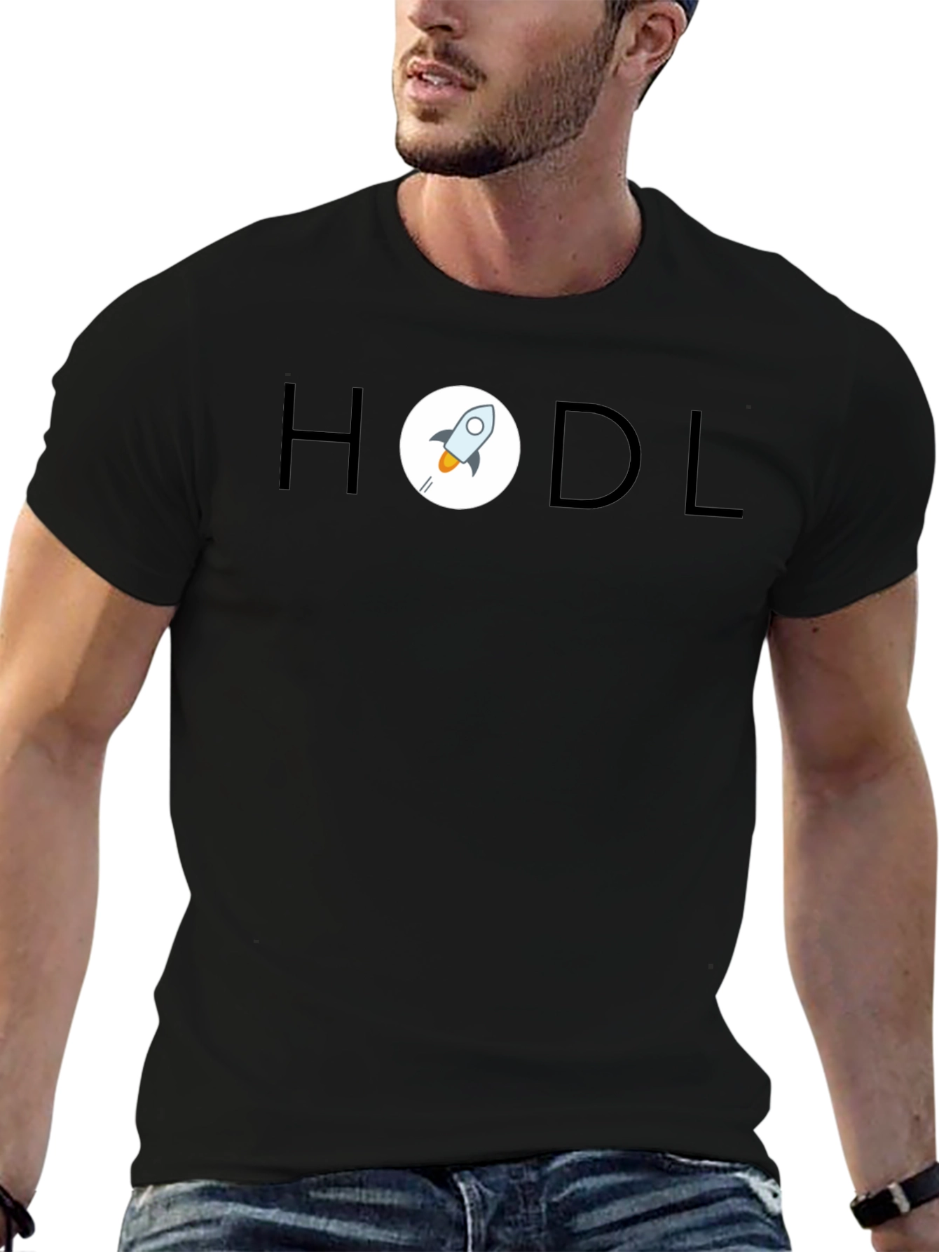 HODL Rocket T-Shirt - Crypto Investor Apparel