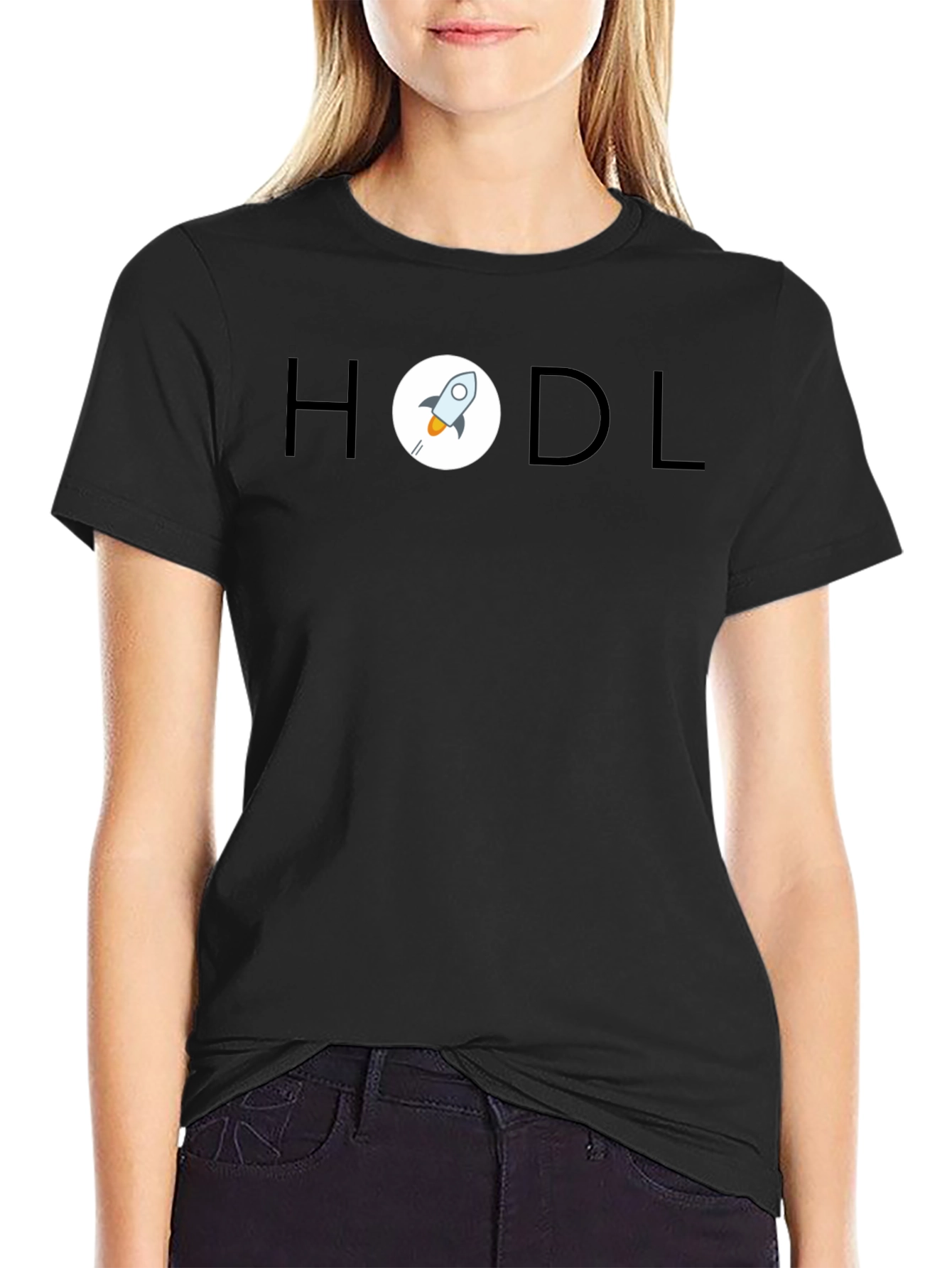 HODL Rocket T-Shirt - Crypto Investor Apparel