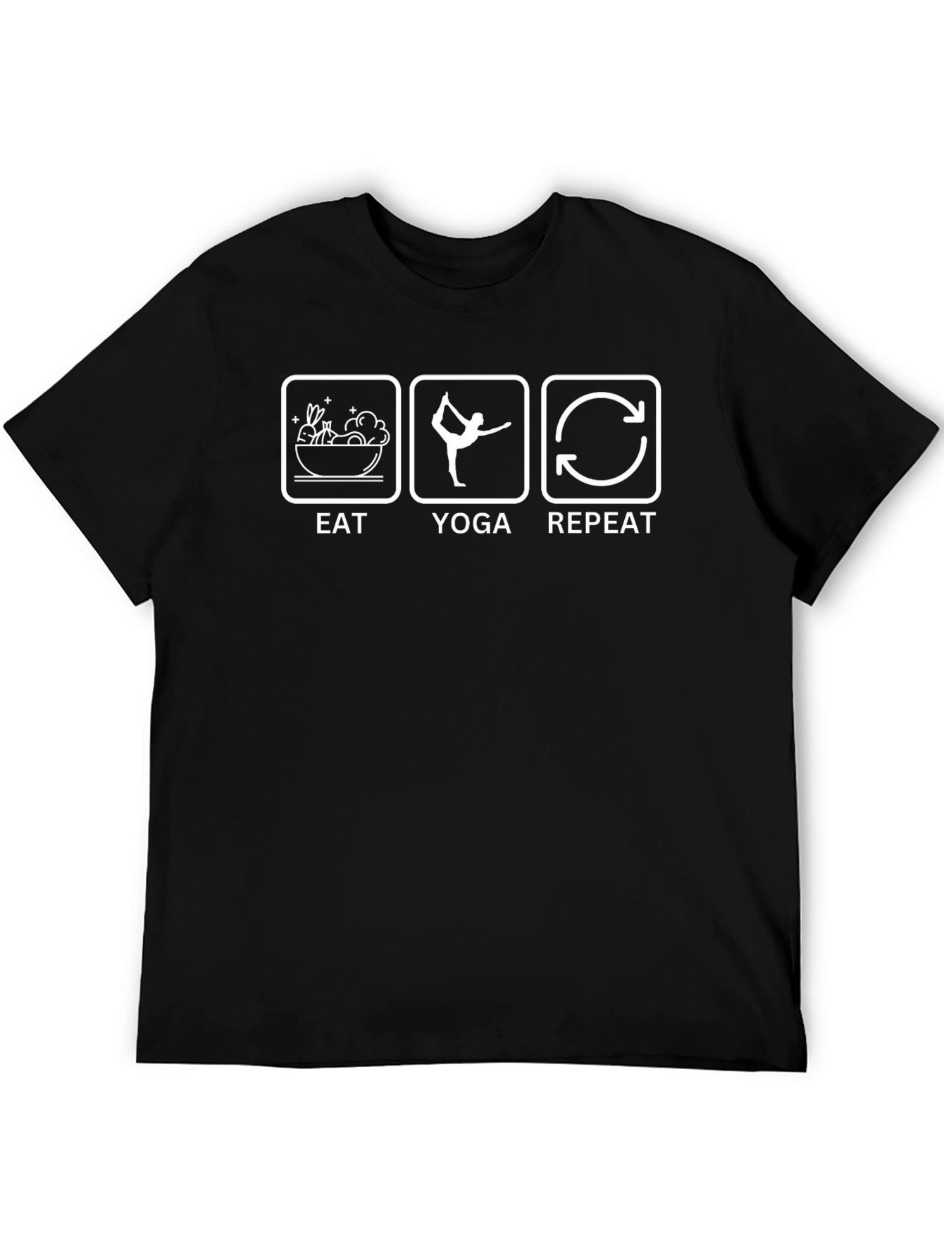 Eat Yoga Repeat Graphic T-Shirt