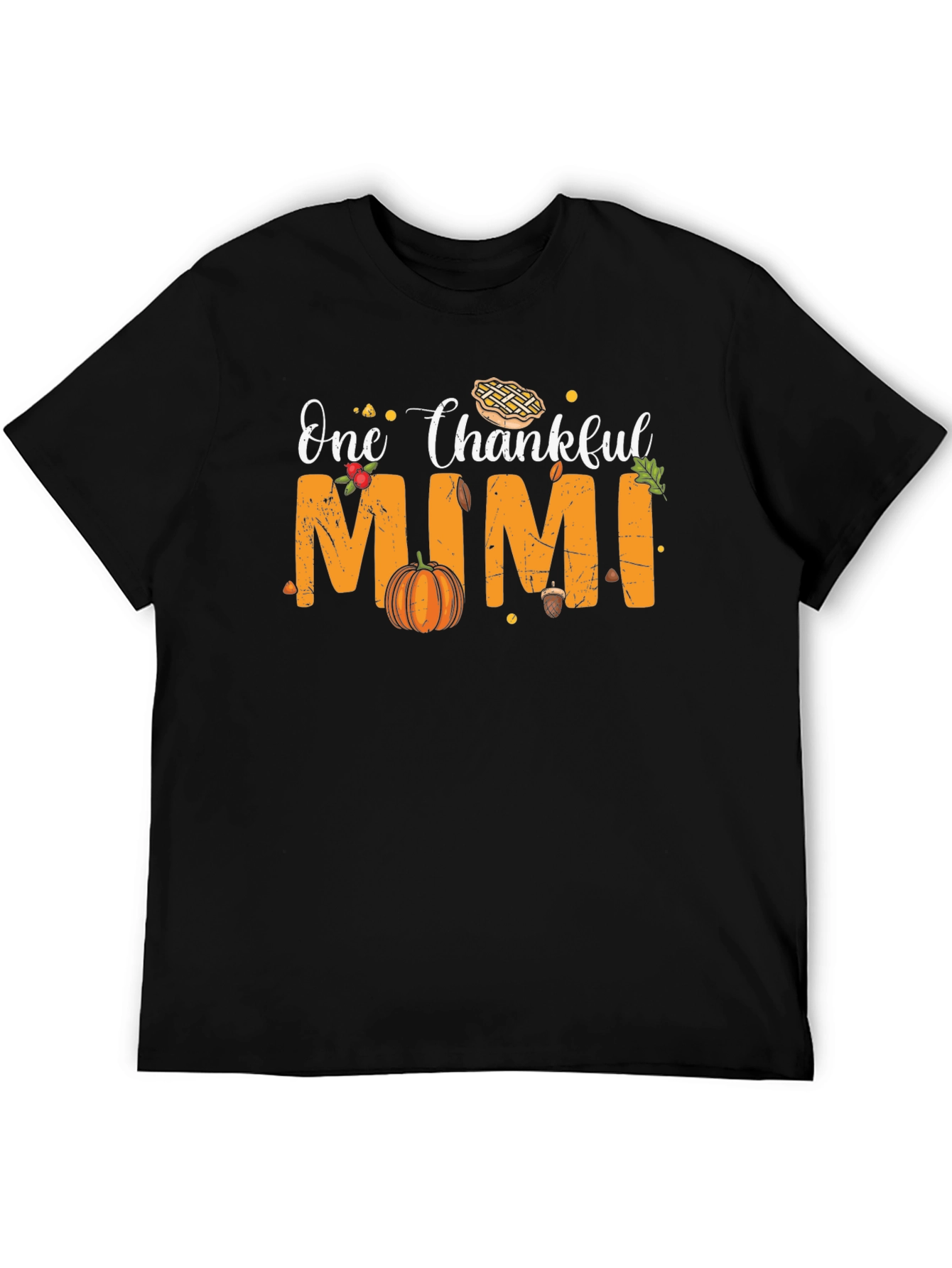One Thankful Mimi T-Shirt Thanksgiving Graphic Tee