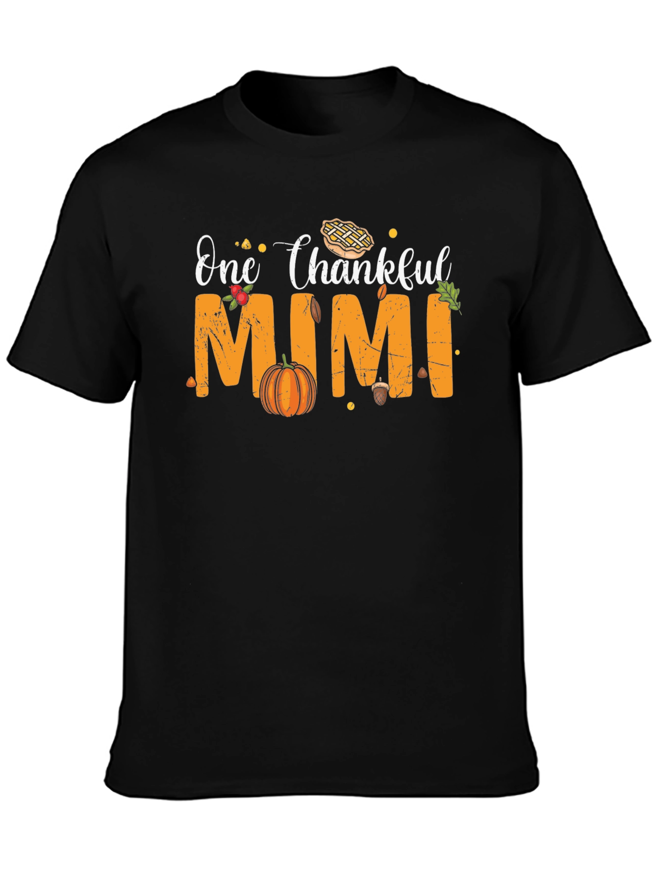 One Thankful Mimi T-Shirt Thanksgiving Graphic Tee
