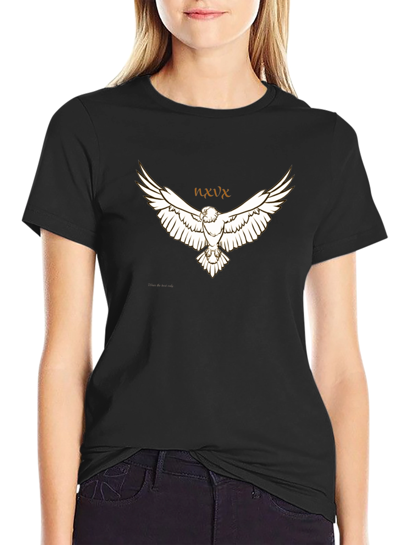 Eagle Graphic Black T-Shirt - Unique Design