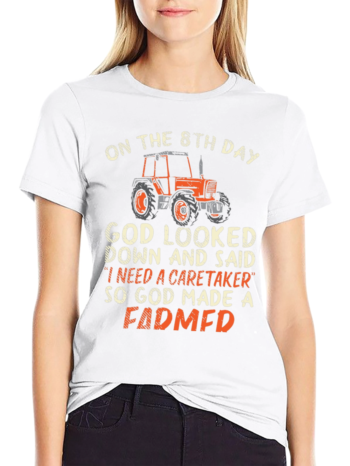 Farmer T-Shirt - God Made a Farmer Graphic Tee