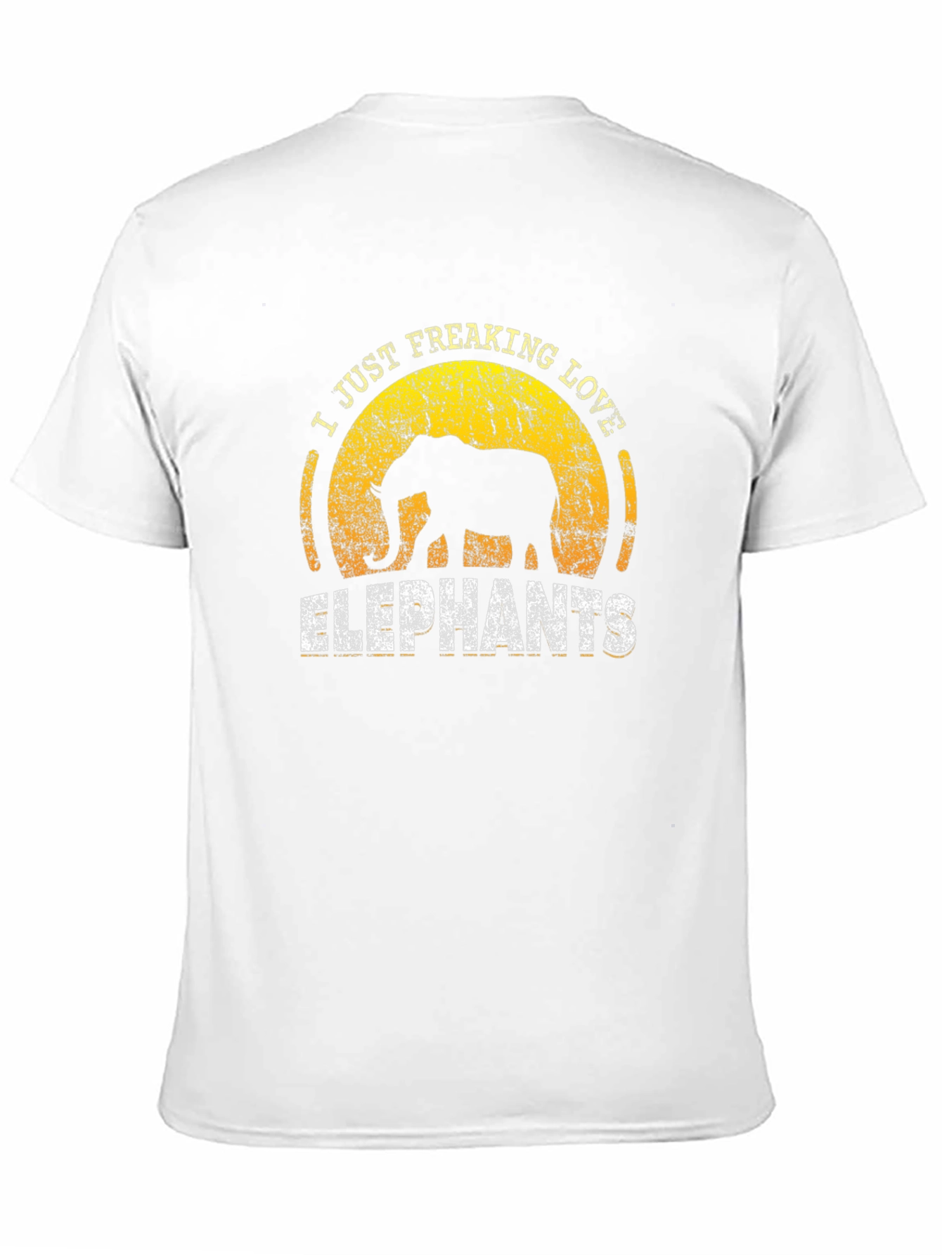 I Just Freaking Love Elephants Black Graphic Tee