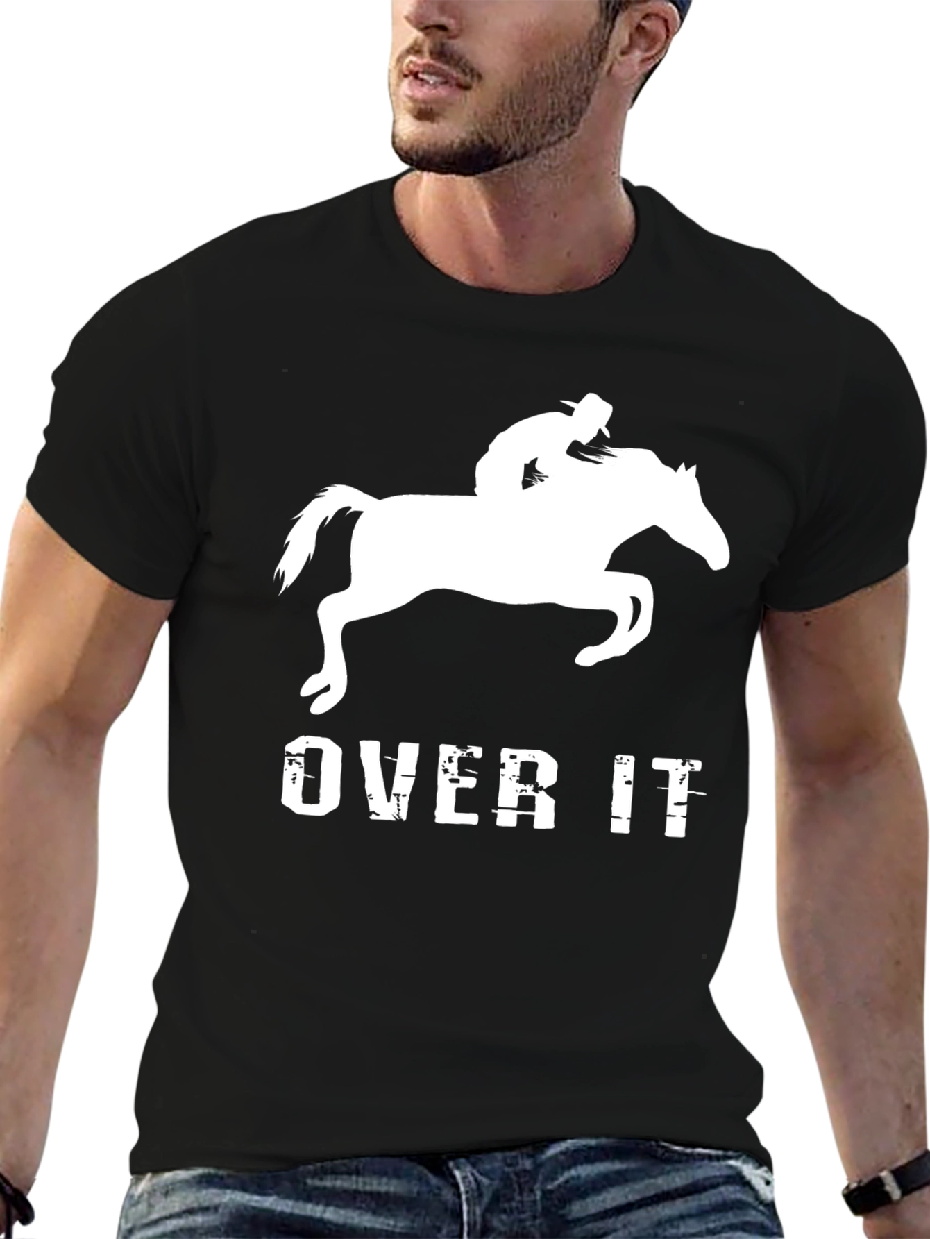Over It Horse Rider Graphic T-Shirt