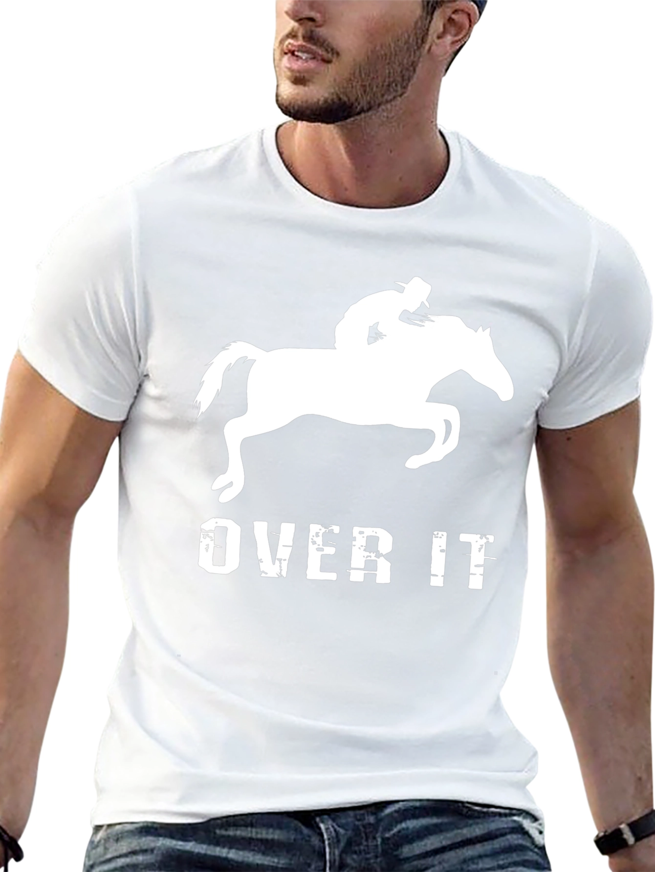 Over It Horse Rider Graphic T-Shirt