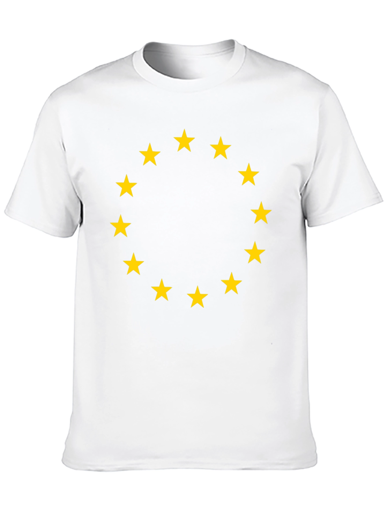 EU Stars T-Shirt - Black Cotton Tee