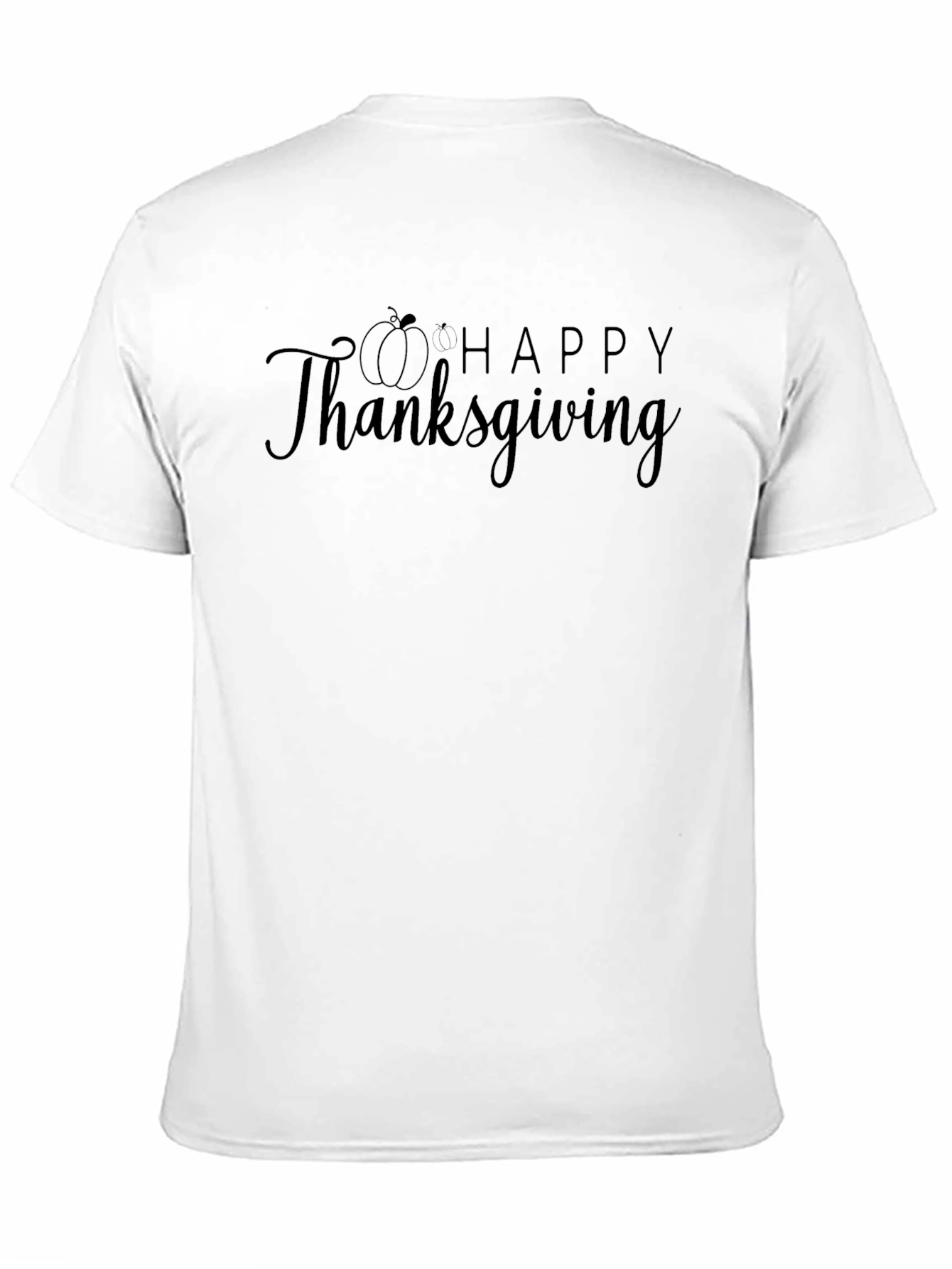 Happy Thanksgiving T-Shirt - Black