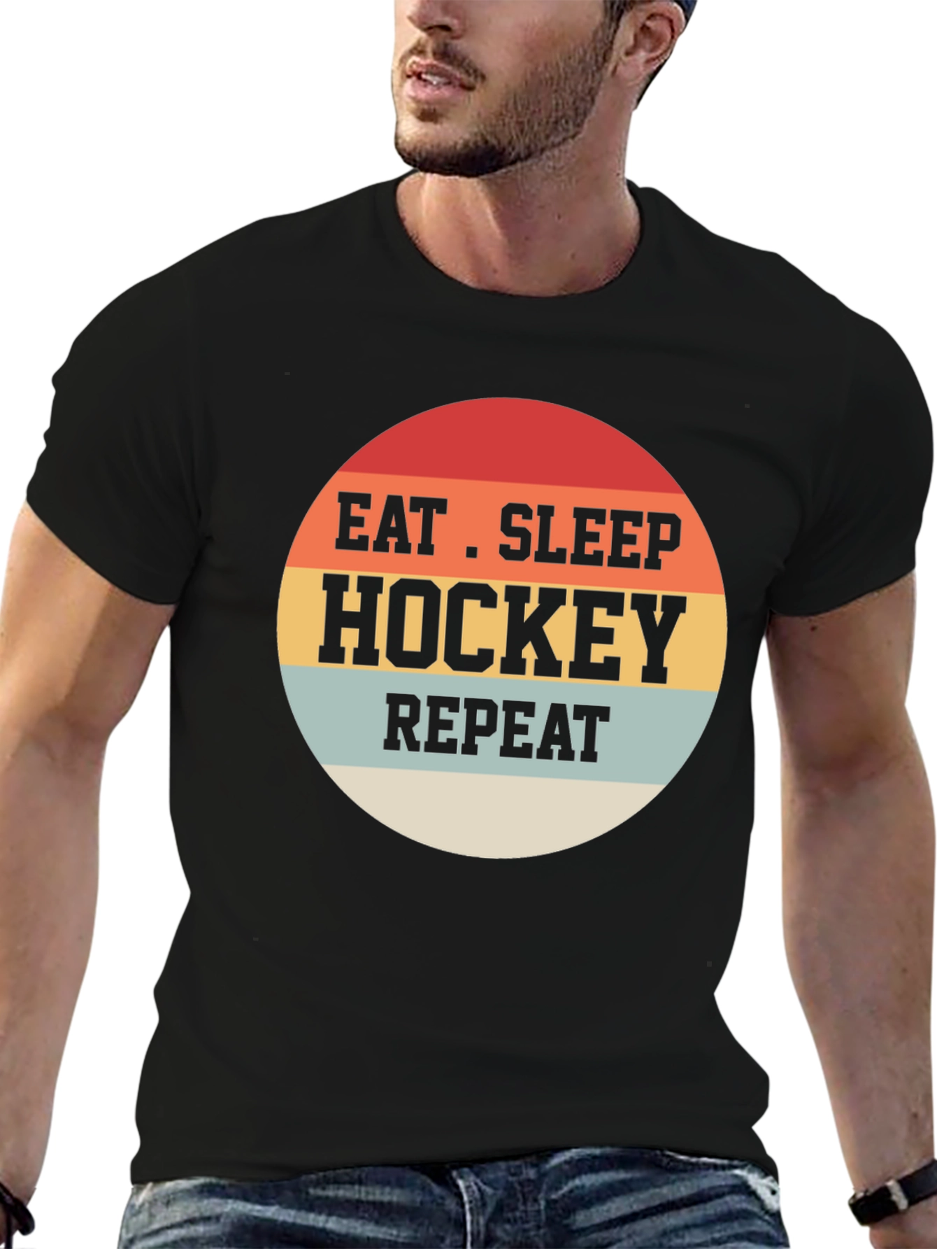 Eat Sleep Hockey Repeat T-Shirt
