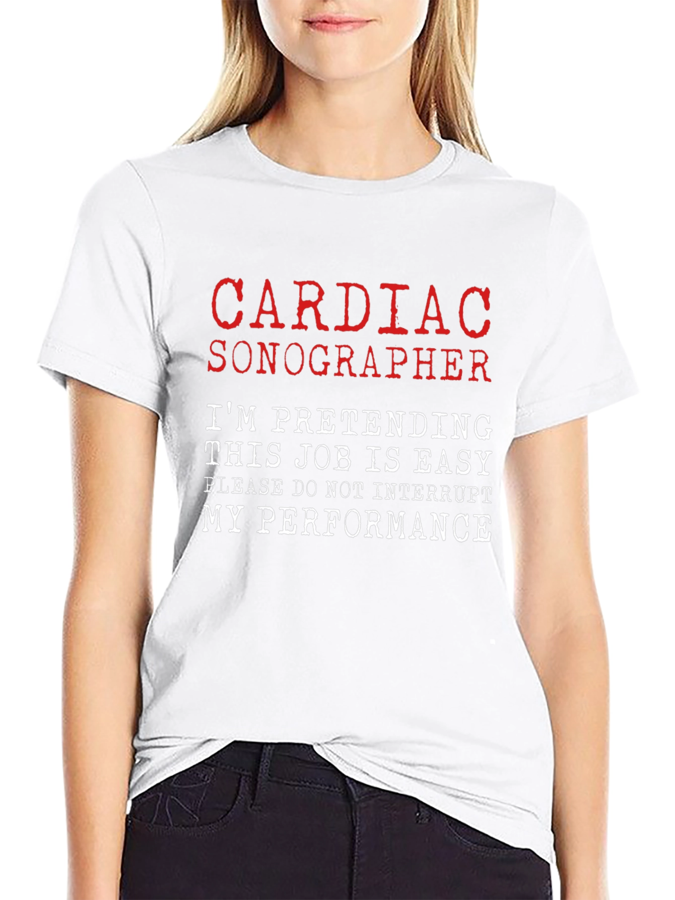 Cardiac Sonographer T-Shirt - Funny Job Tee