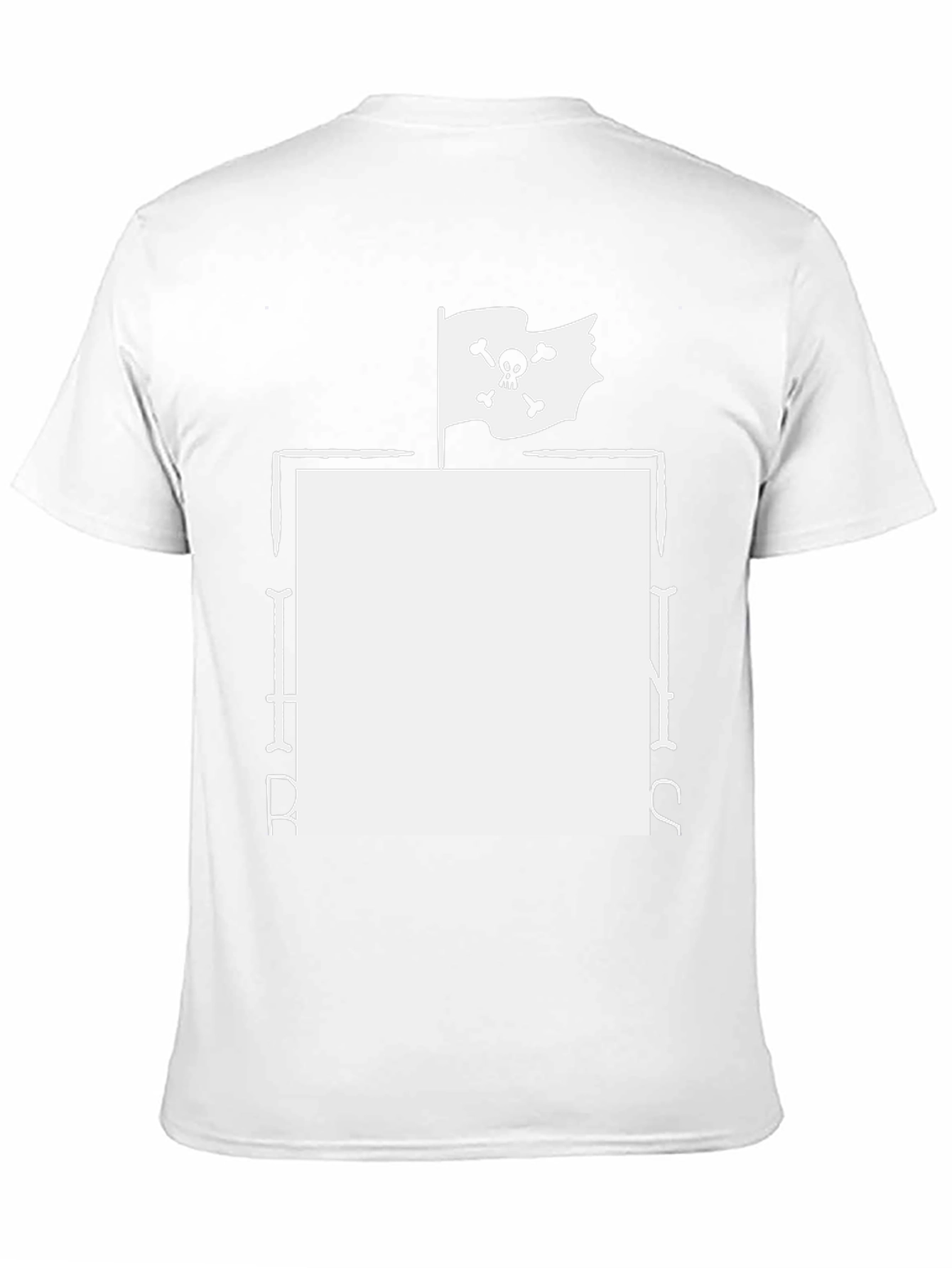 Pirate Flag Graphic T-Shirt - Black Cotton Tee