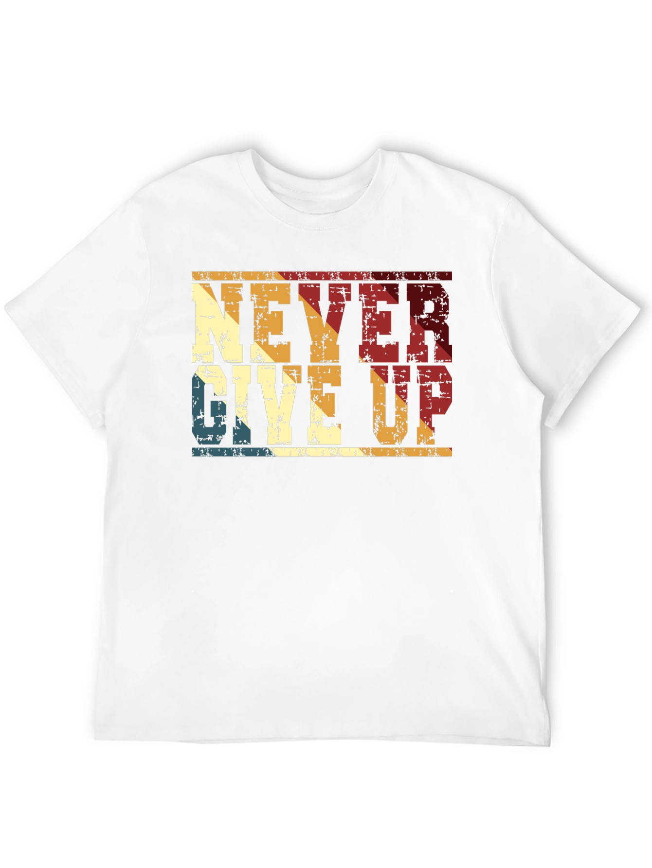 Never Give Up Retro T-Shirt