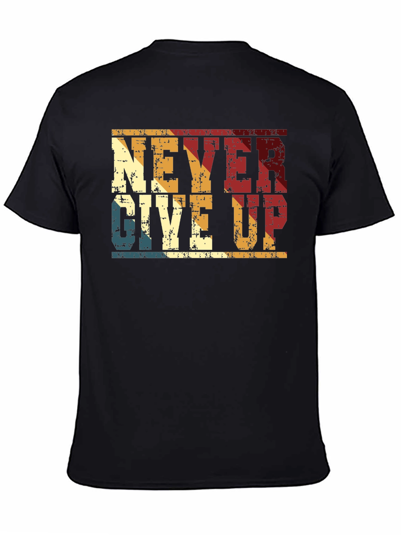 Never Give Up Retro T-Shirt