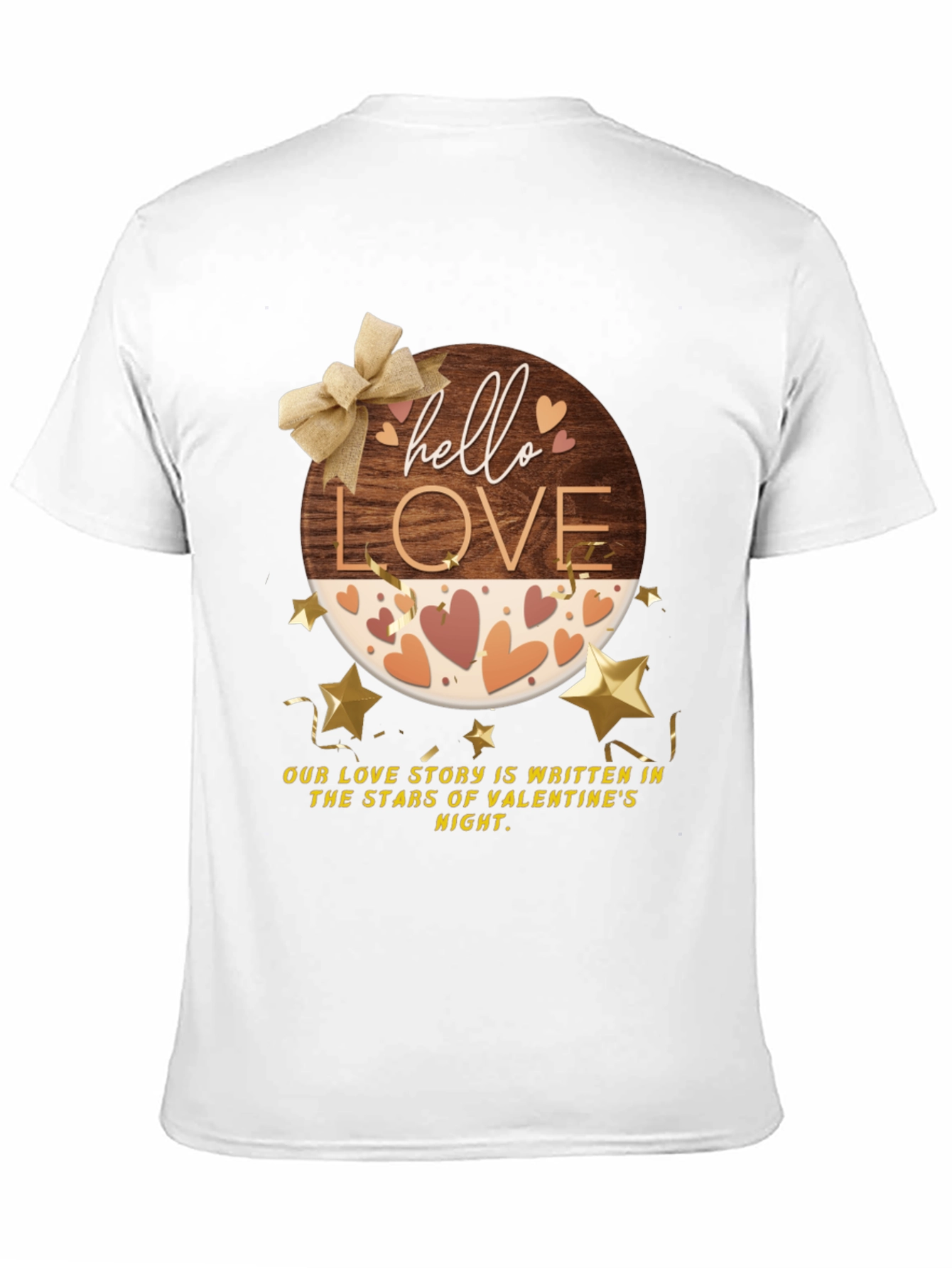 Hello Love Valentines Night Graphic Tee
