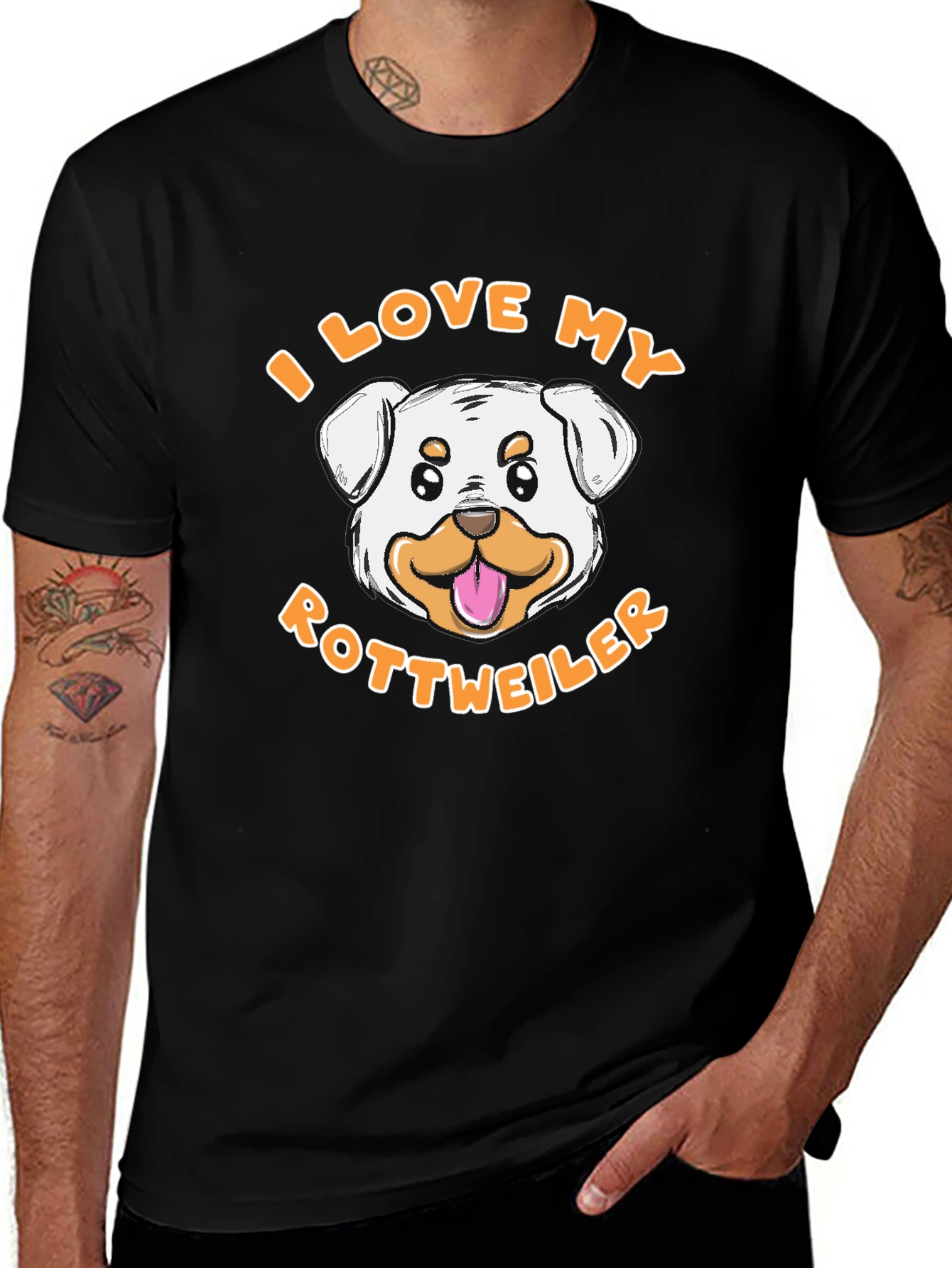 I Love My Rottweiler T-Shirt - Dog Lover Tee