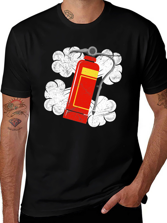 Fire Extinguisher Graphic Tee - Vintage Style