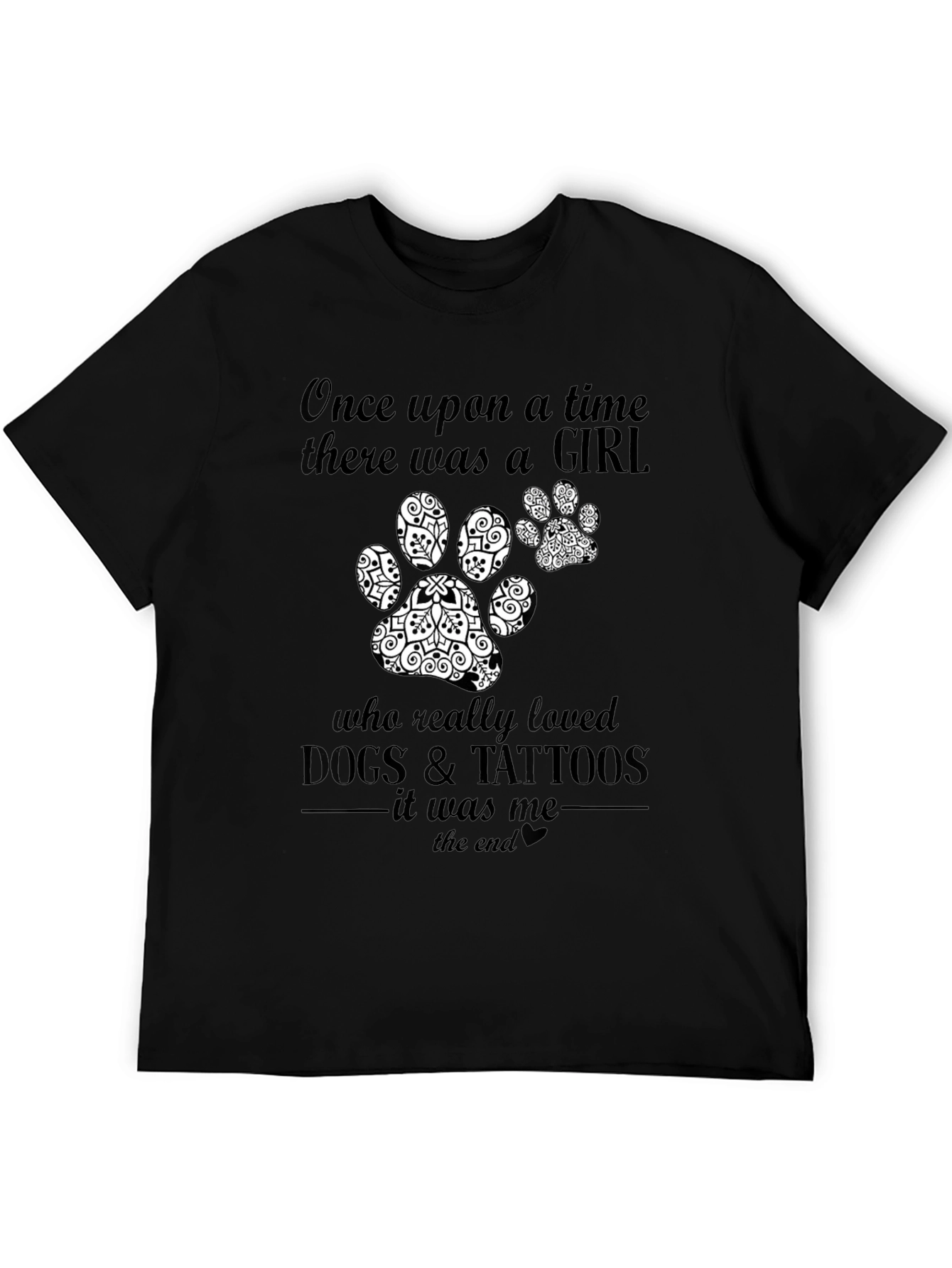 Girl Who Loved Dogs & Tattoos T-Shirt