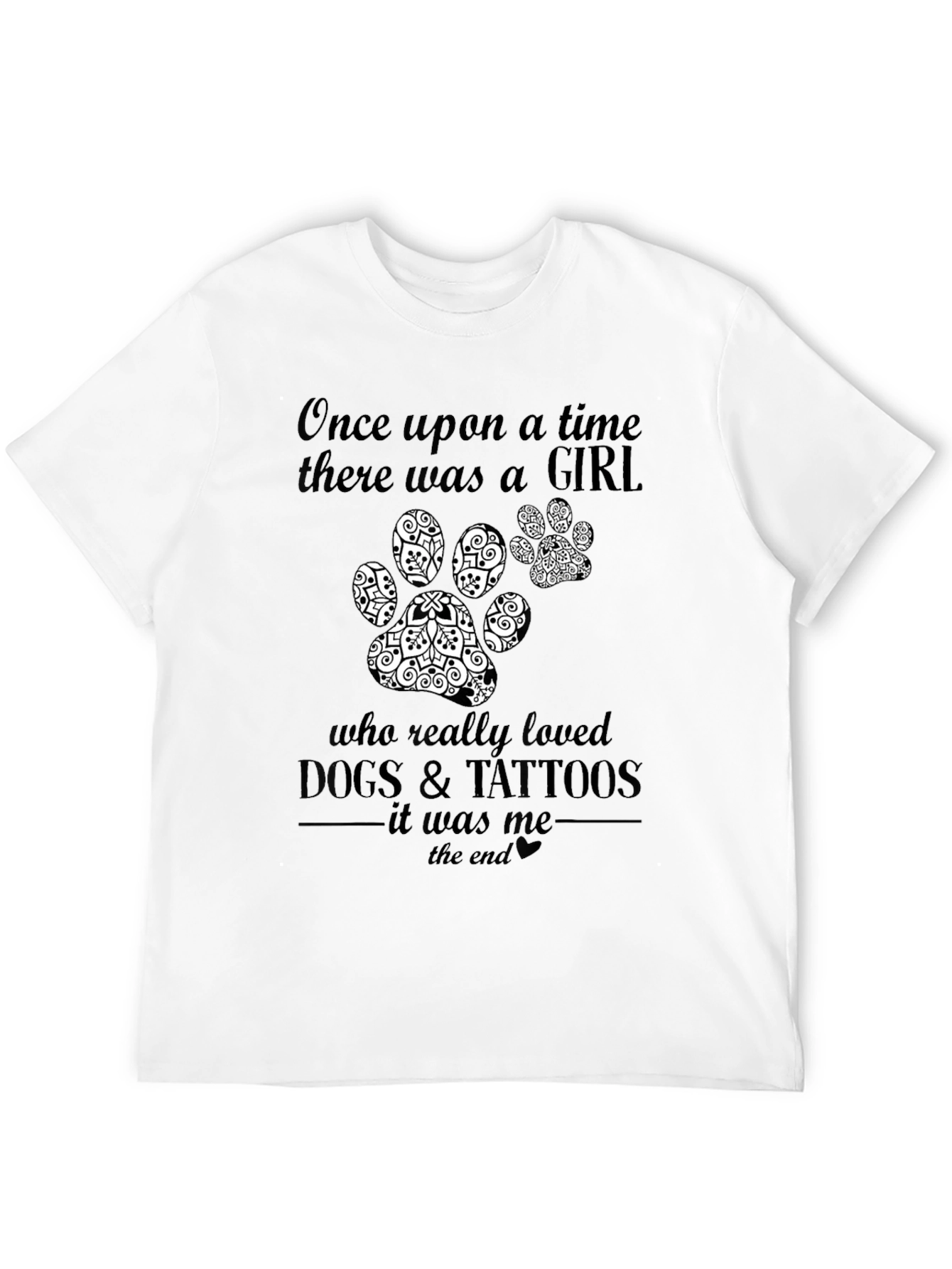 Girl Who Loved Dogs & Tattoos T-Shirt